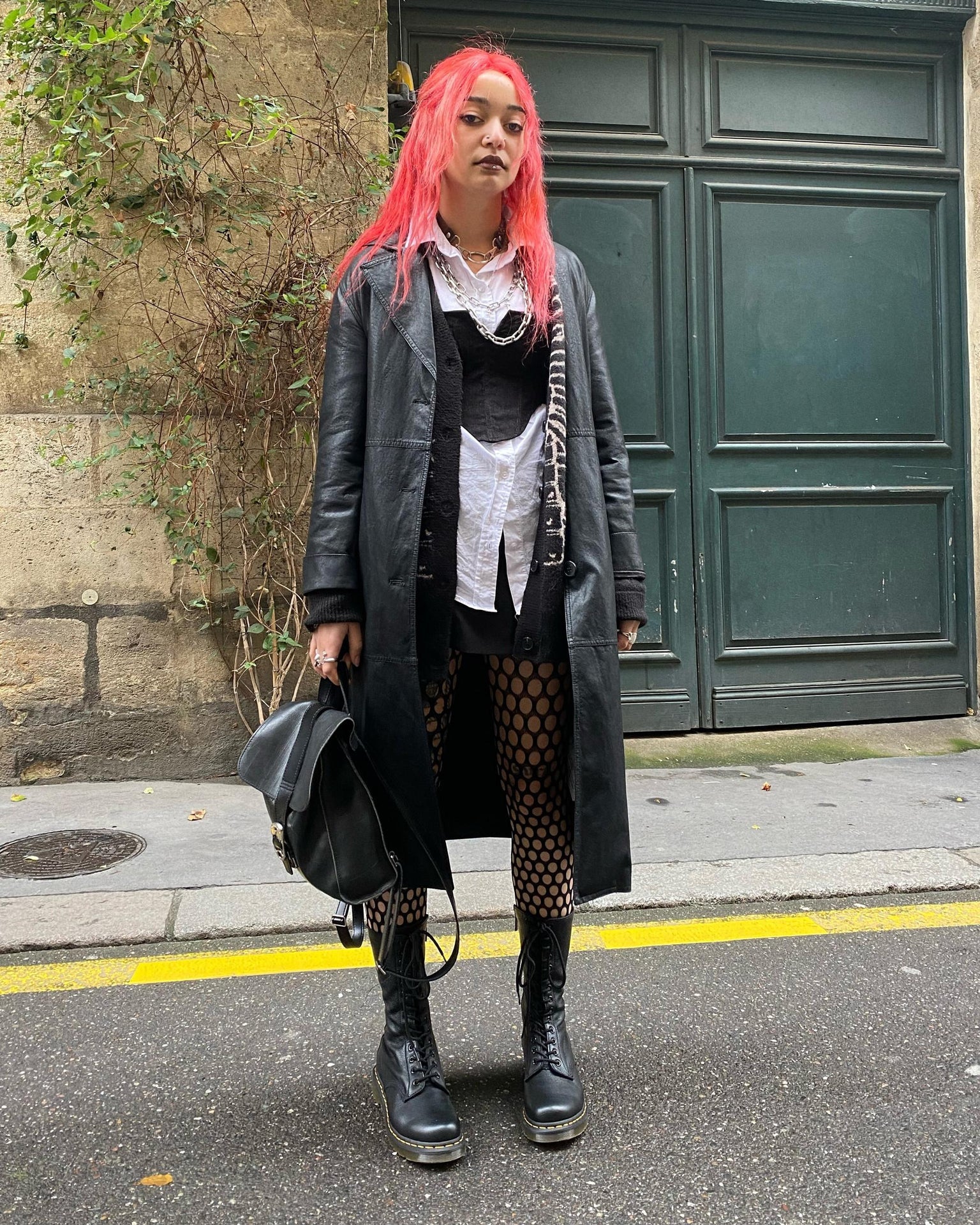 1b99 Virginia 皮革 14孔高筒長靴