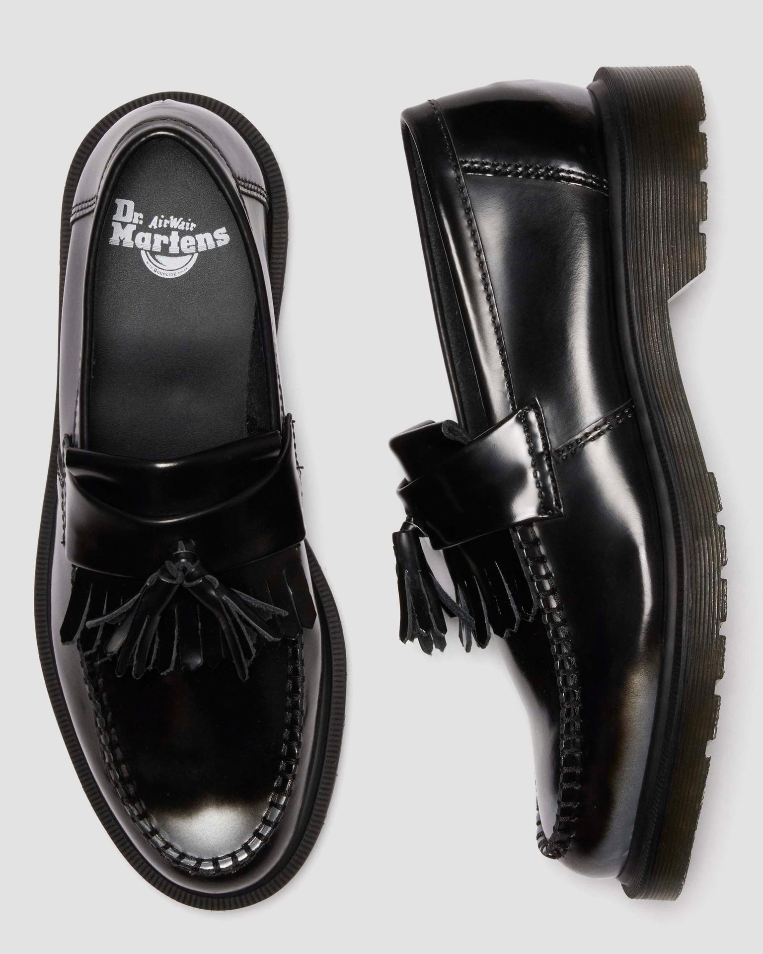 Adrian Tassel Arcadia Rub Off Leather Loafers