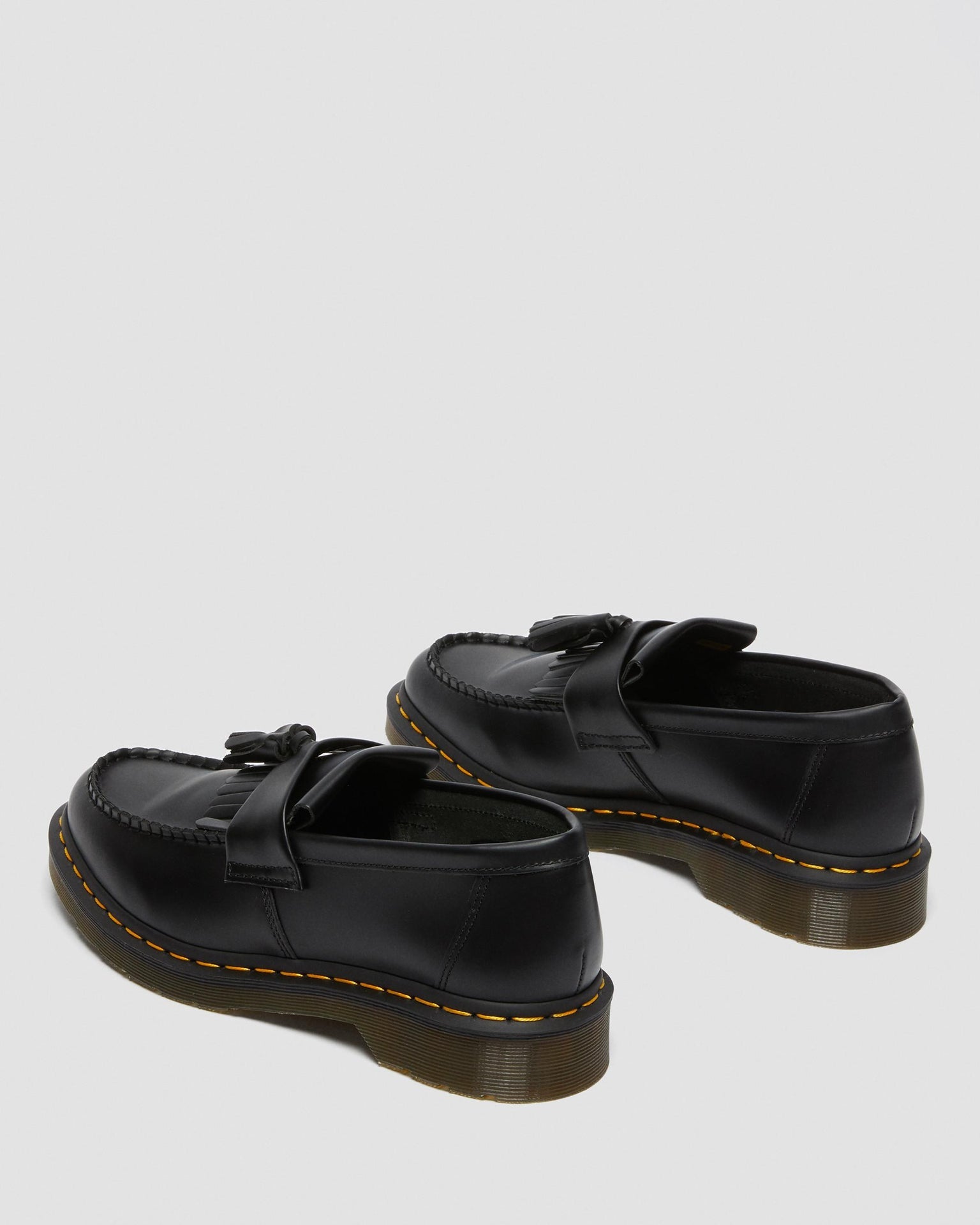 Adrian Yellow Stitch Smooth Leather Loafers