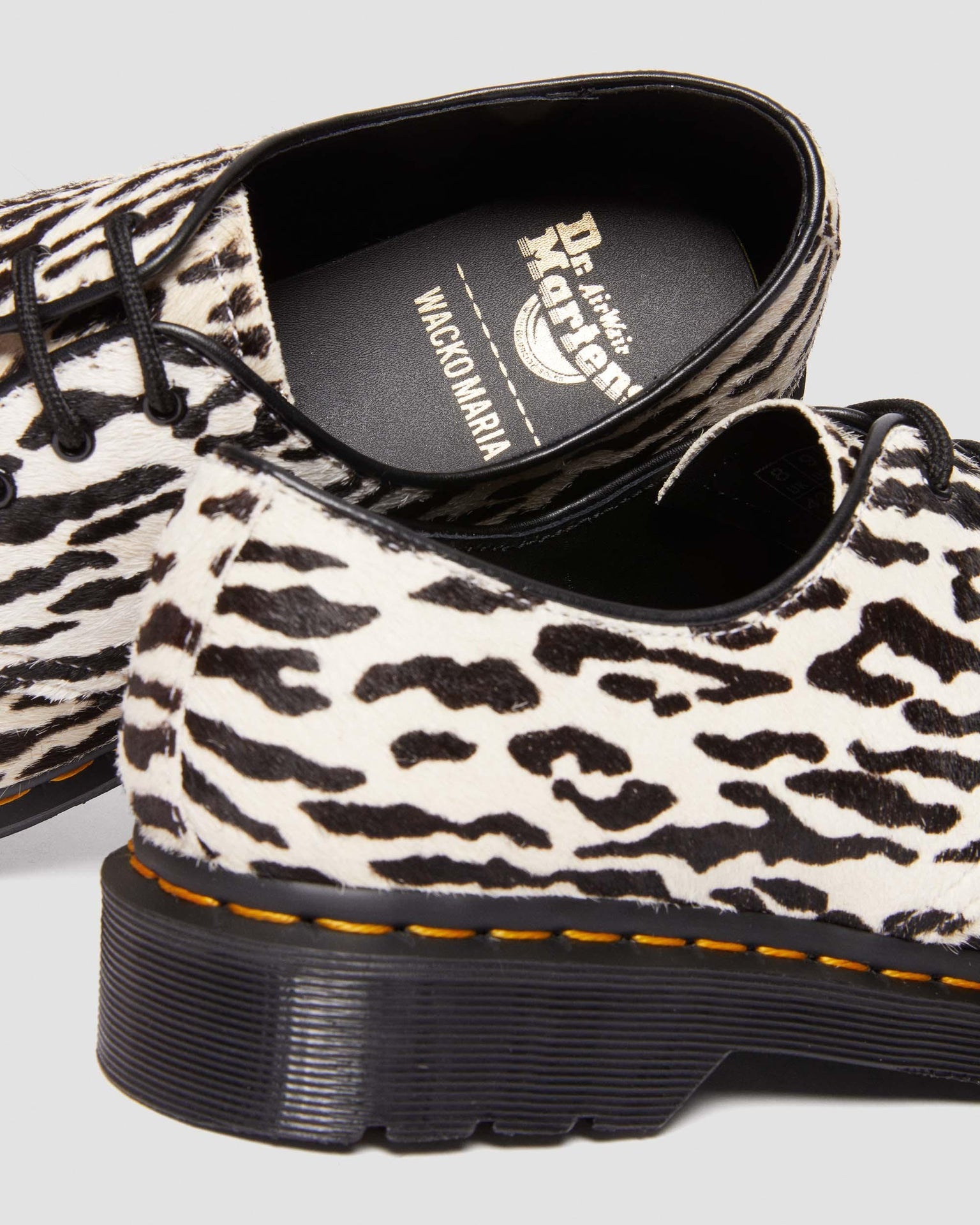 Wacko Maria 聯名系列 1461 Camel+Black Hair-on 皮革牛津鞋