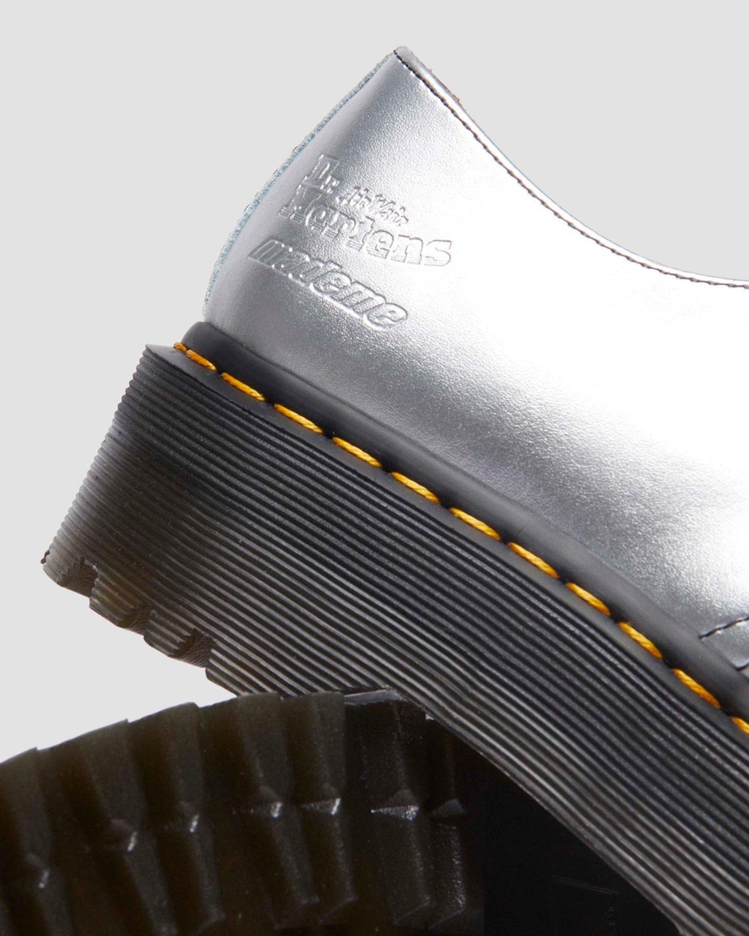 1461 Quad Mademe Silver Alumix 皮革 厚底牛津鞋