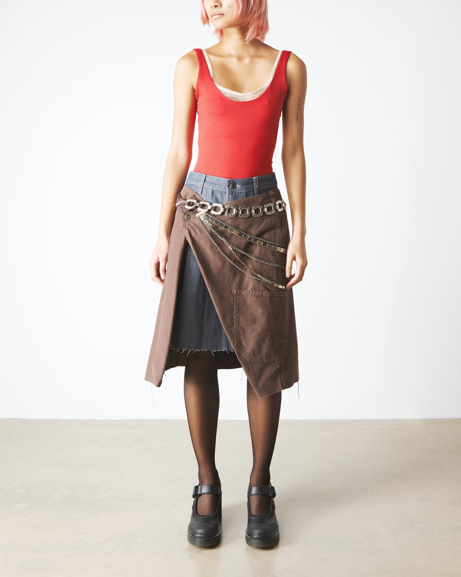 Eviee Tech Strap Mary Jane 皮革 高跟瑪莉珍鞋