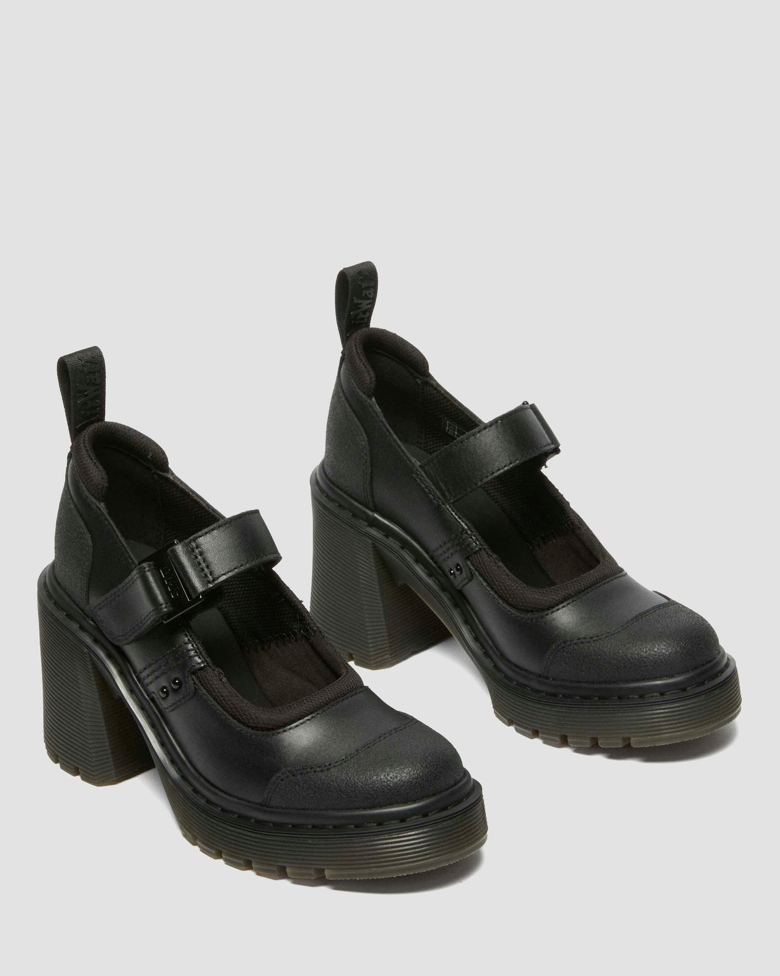 Eviee Tech Strap Mary Jane 皮革 高跟瑪莉珍鞋