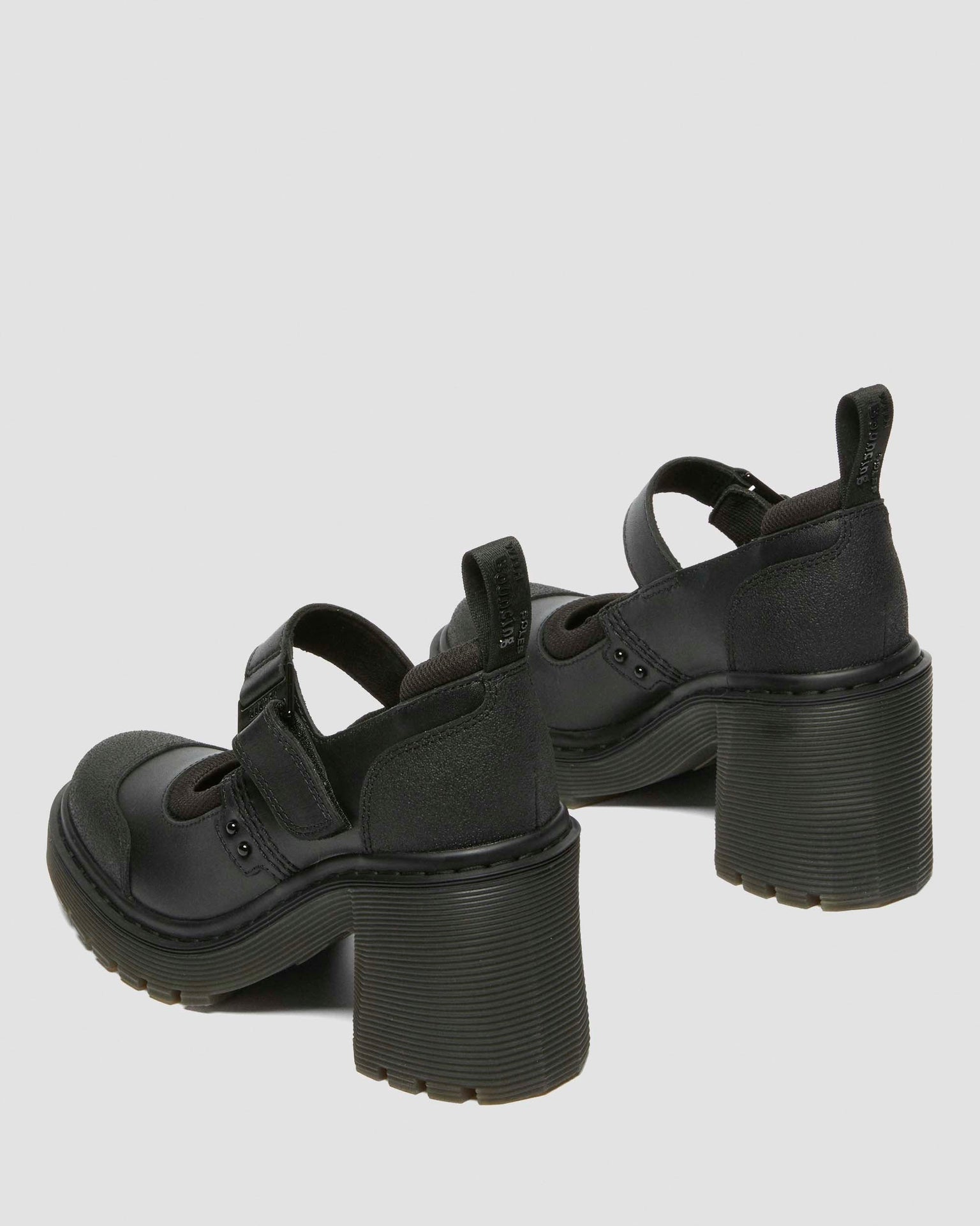 Eviee Tech Strap Mary Jane 皮革 高跟瑪莉珍鞋