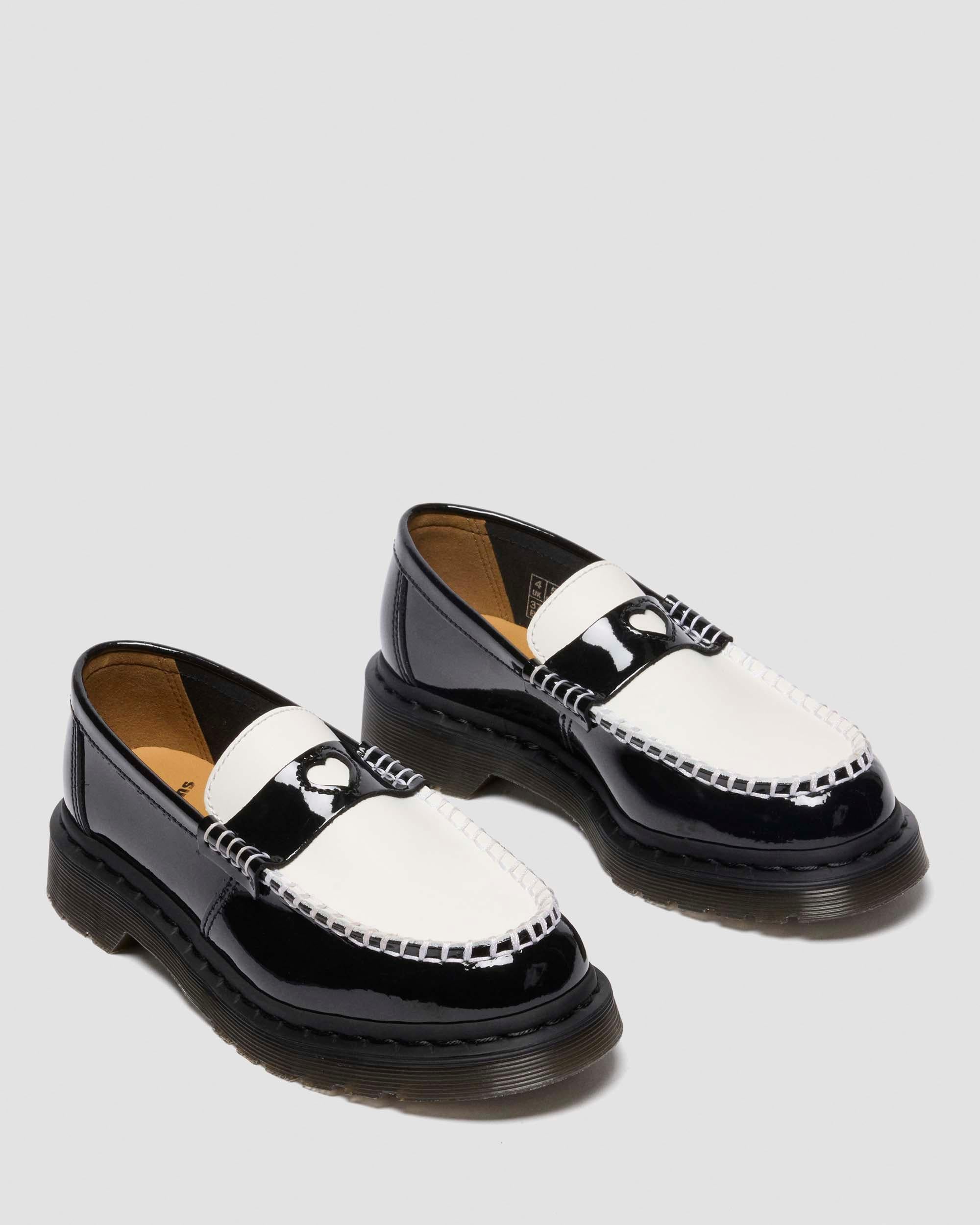 Penton Heart Two-Tone Patent Leather Loafers