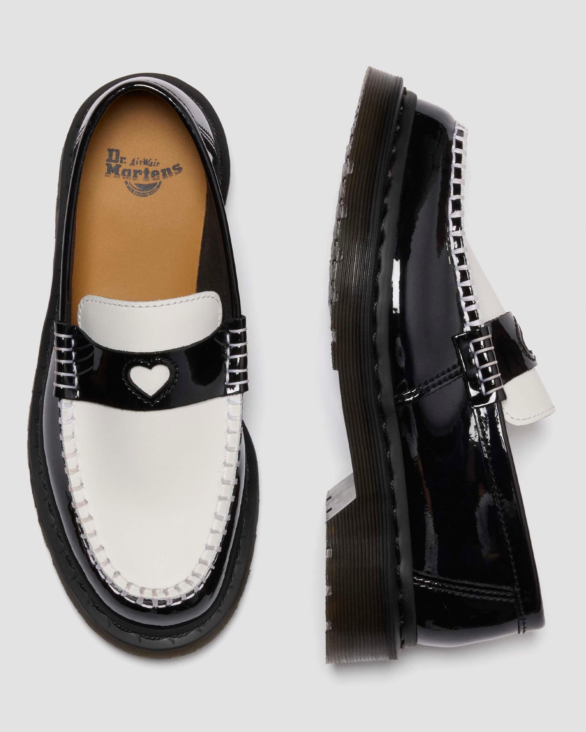 Penton Heart Two-Tone Patent Leather Loafers