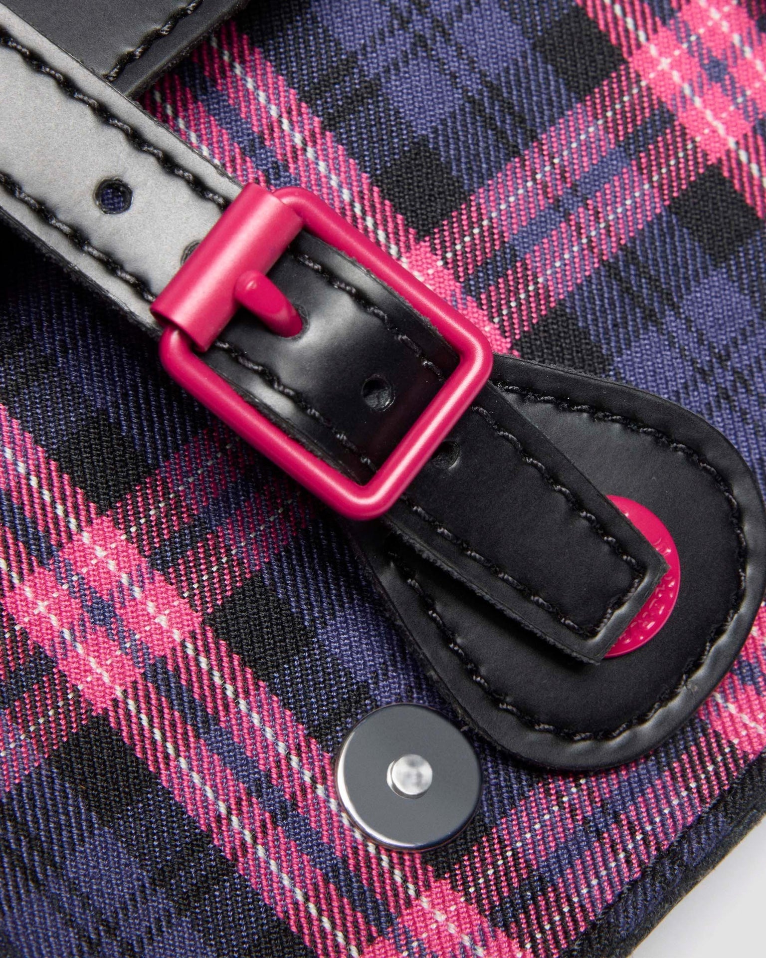 7" Leather & Tartan Satchel