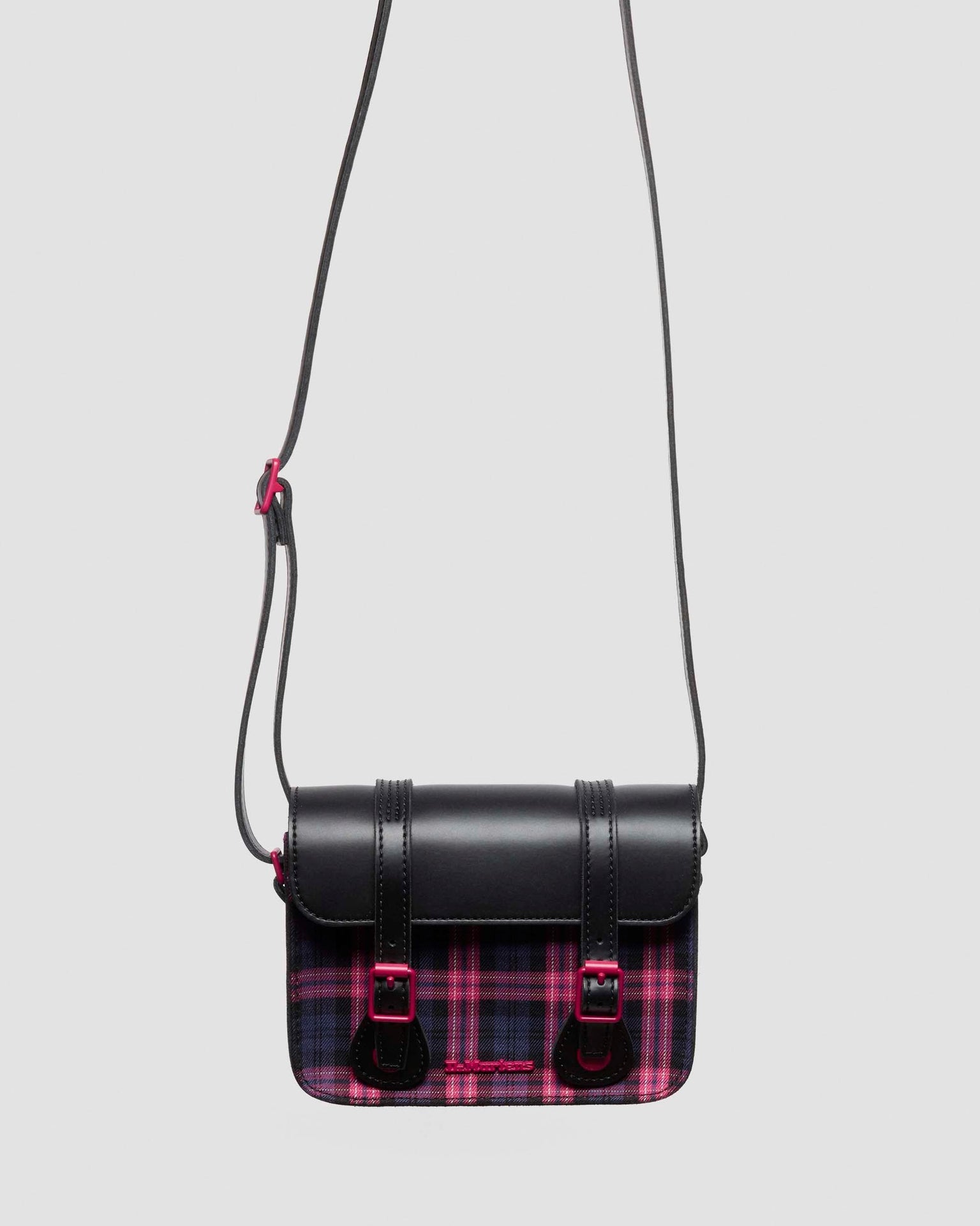 7" Leather & Tartan Satchel
