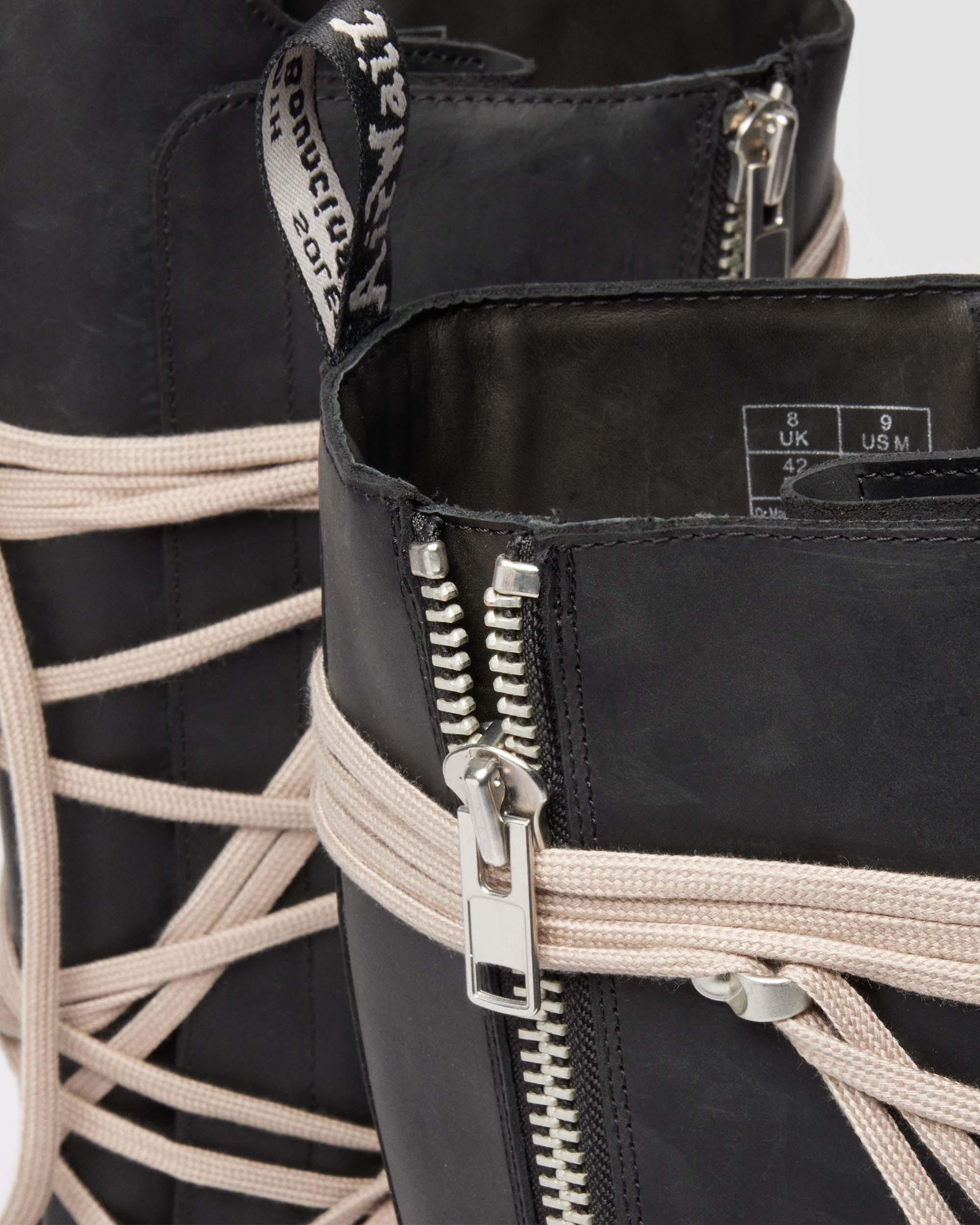 Rick Owens 1B60 Pentalace Leather Boots