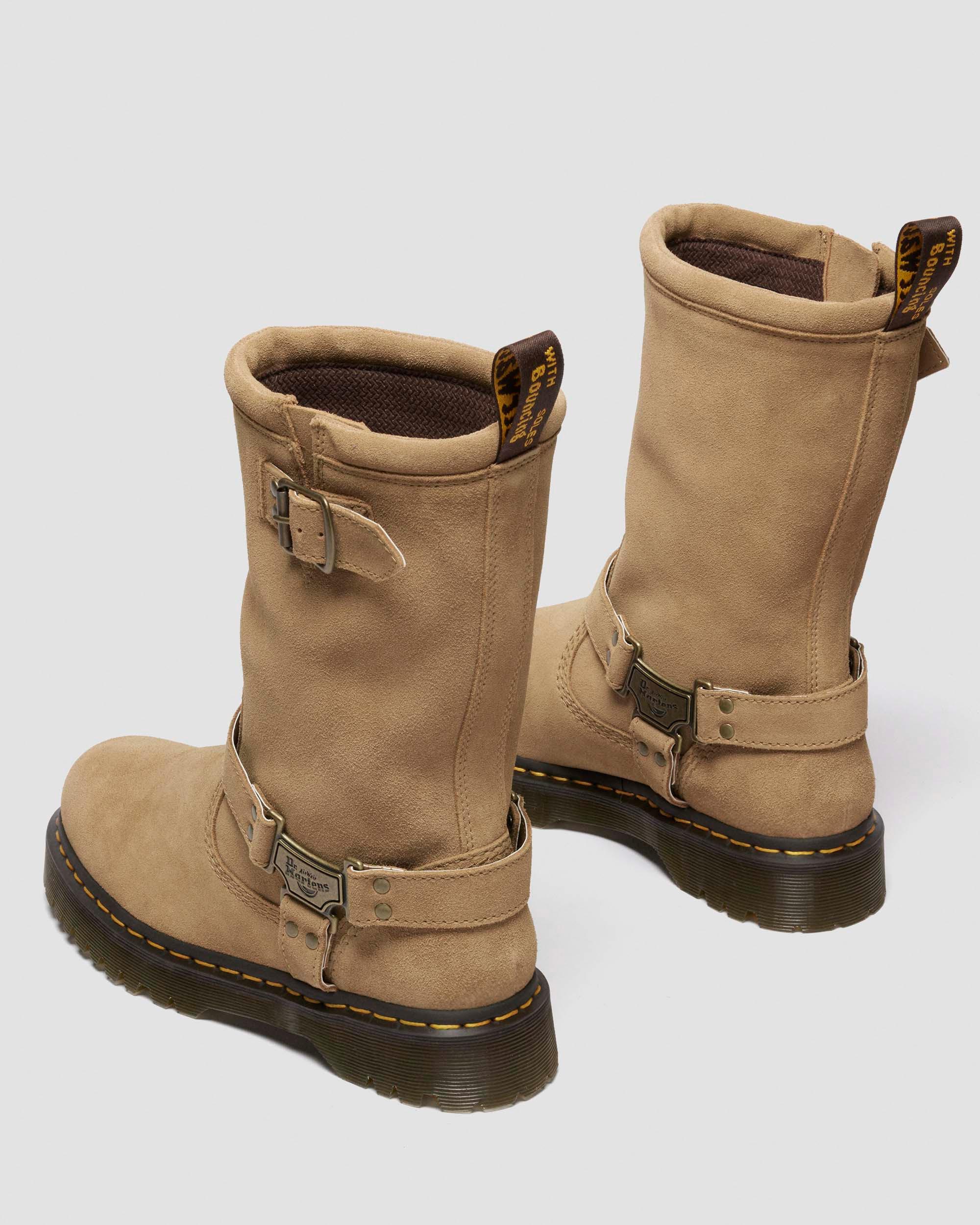 Anistone Hi Suede Biker Boots