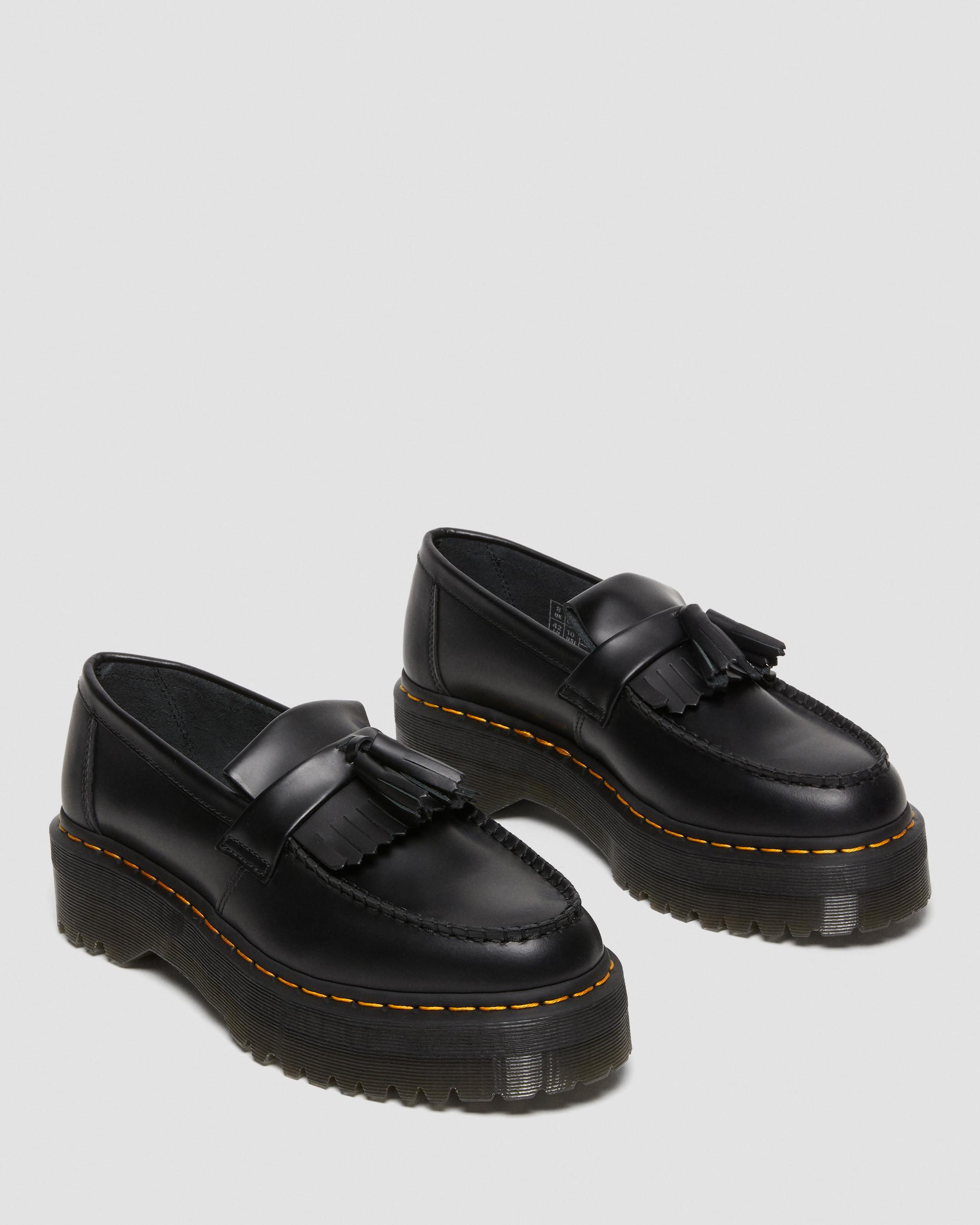 Adrian Quad Leather Platform Tassle Loafers
