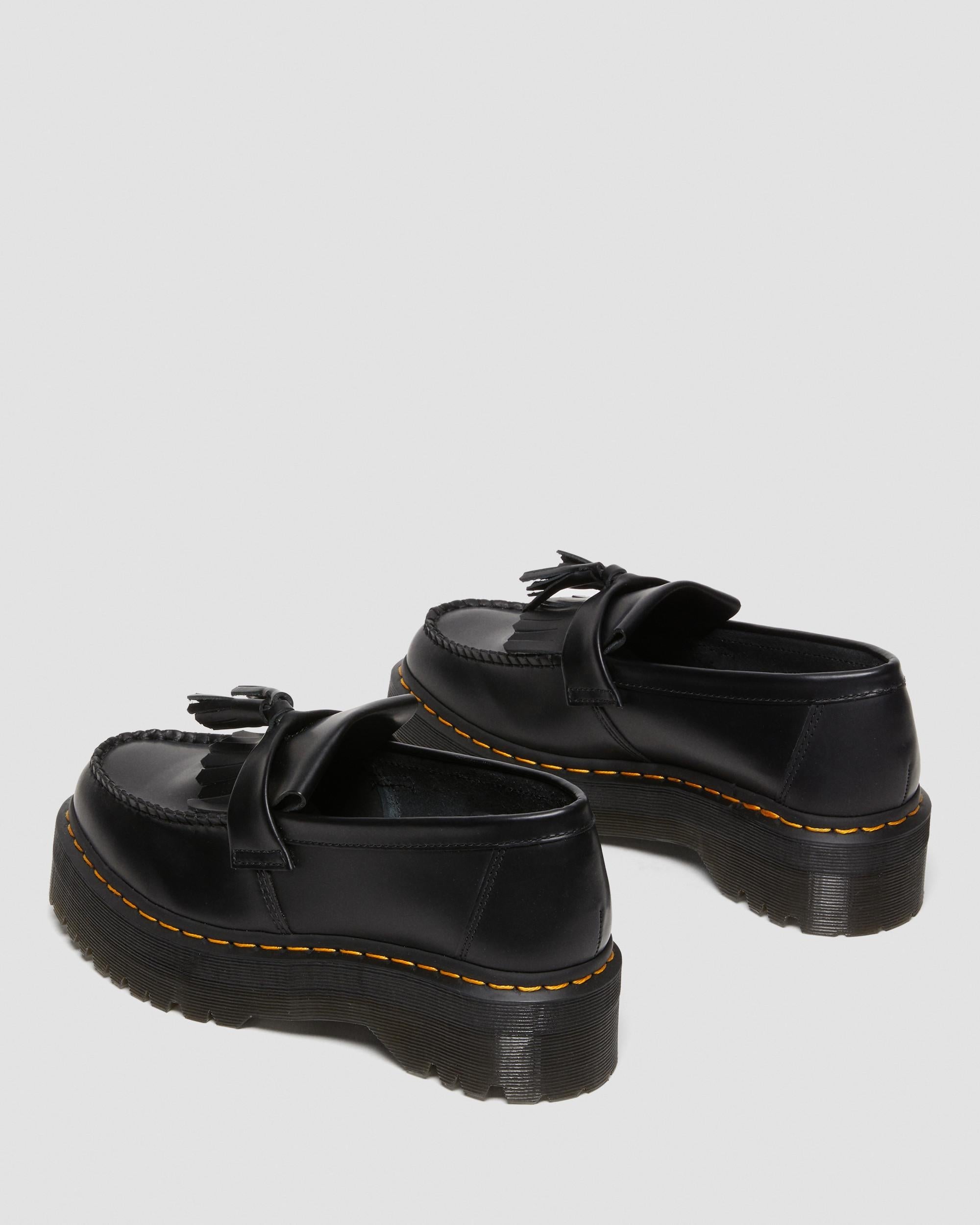 Adrian Quad Leather Platform Tassle Loafers