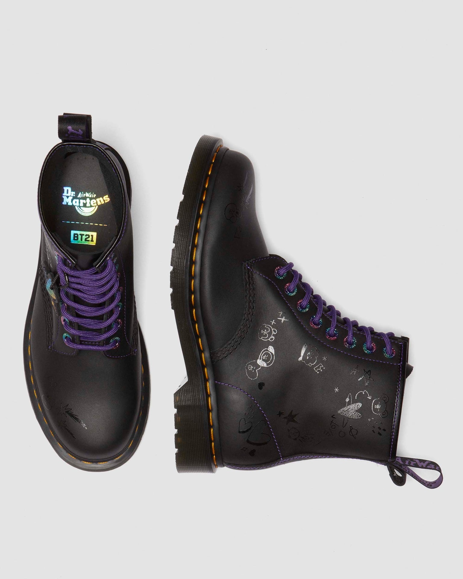 BT21聯名系列 1460 Nappa 軟皮馬汀靴