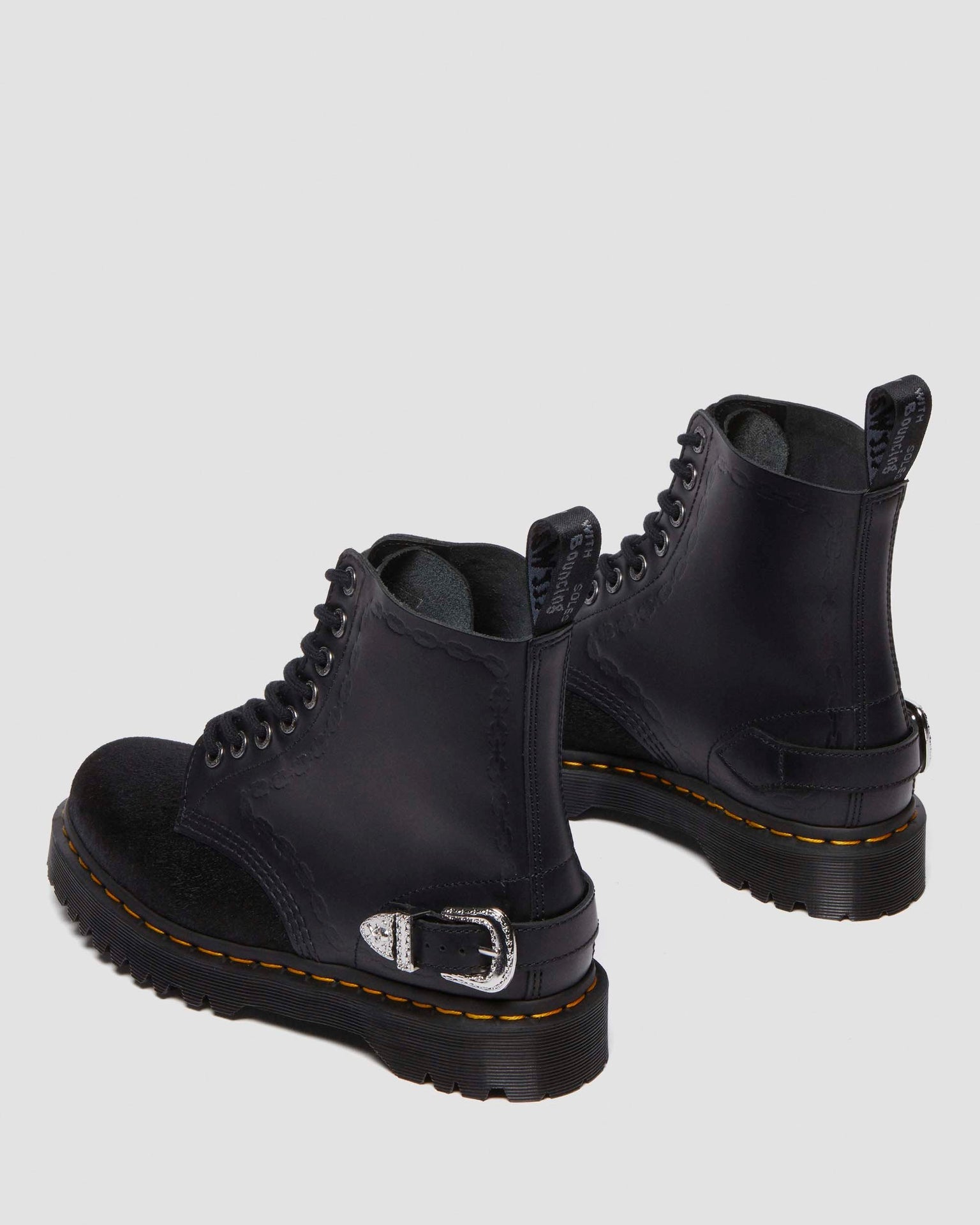 The Great Frog 1460 Bex Smooth Hair On Leather Platform Ankle Boots