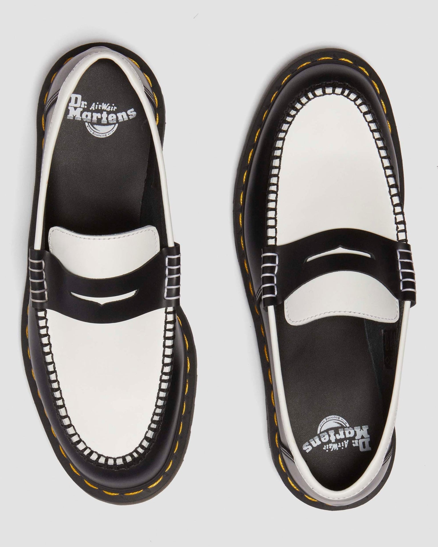 Penton 雙色光面皮革樂福鞋