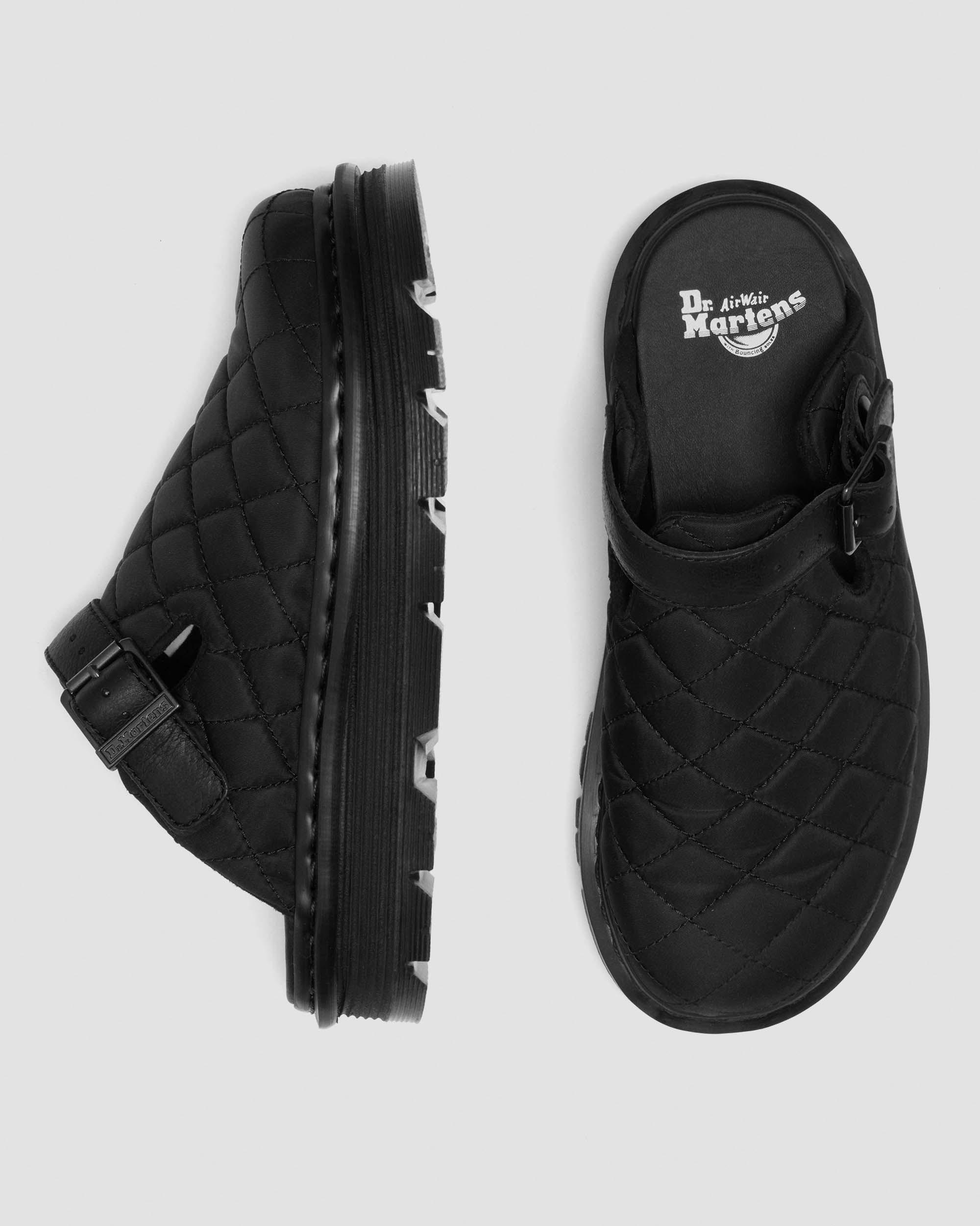 Zebzag格纹帆布厚底穆勒鞋