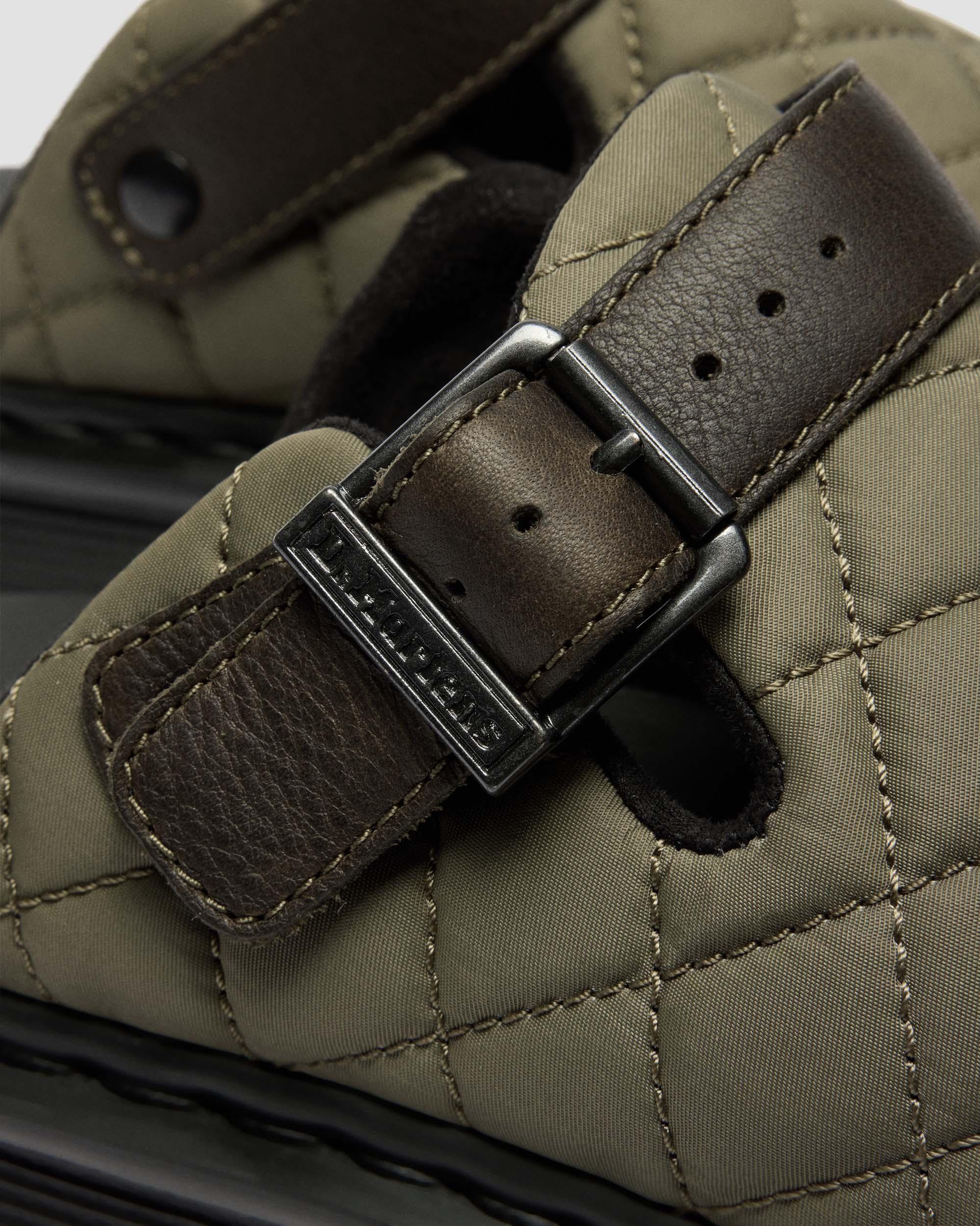 Zebzag格纹帆布厚底穆勒鞋