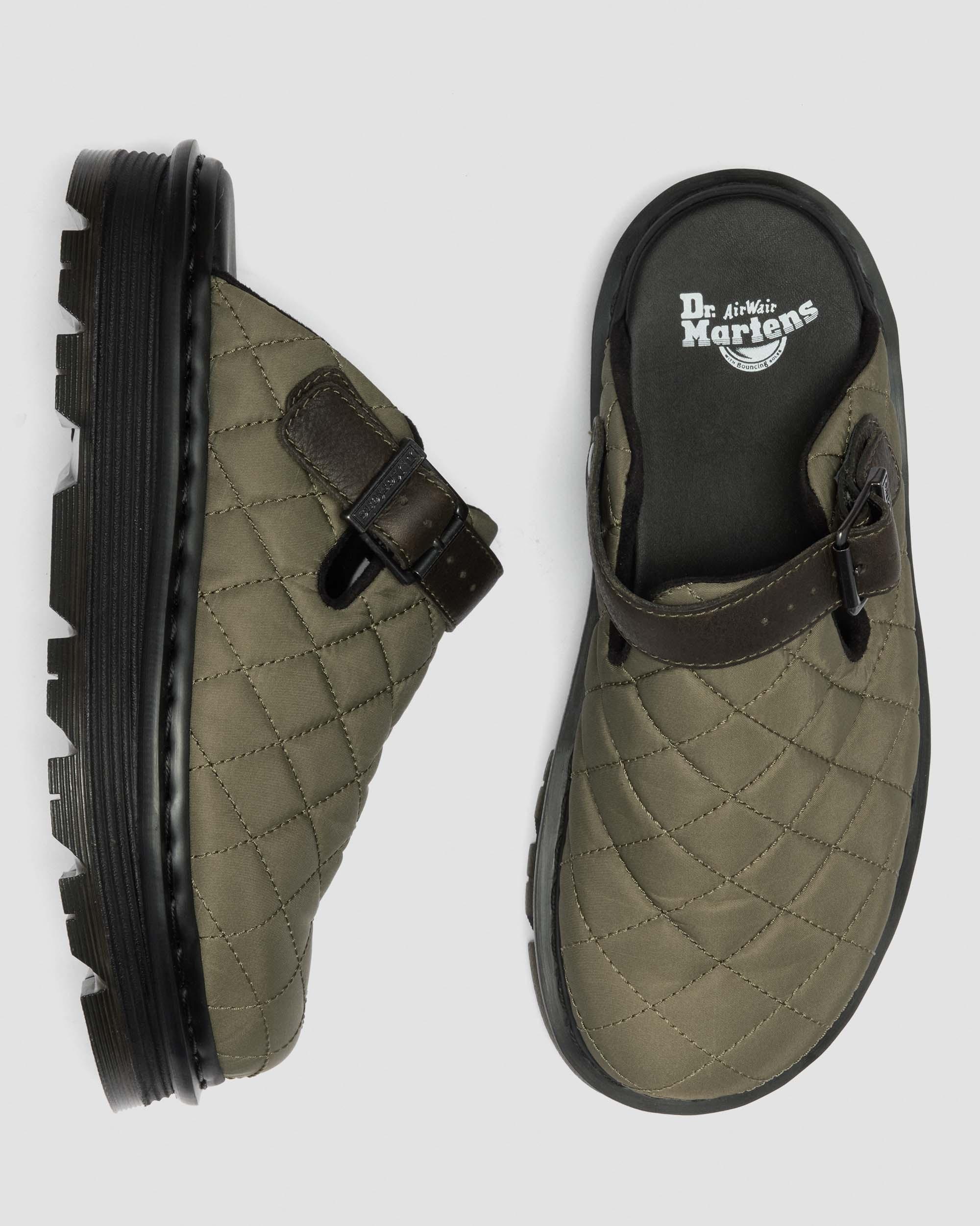 Zebzag格纹帆布厚底穆勒鞋