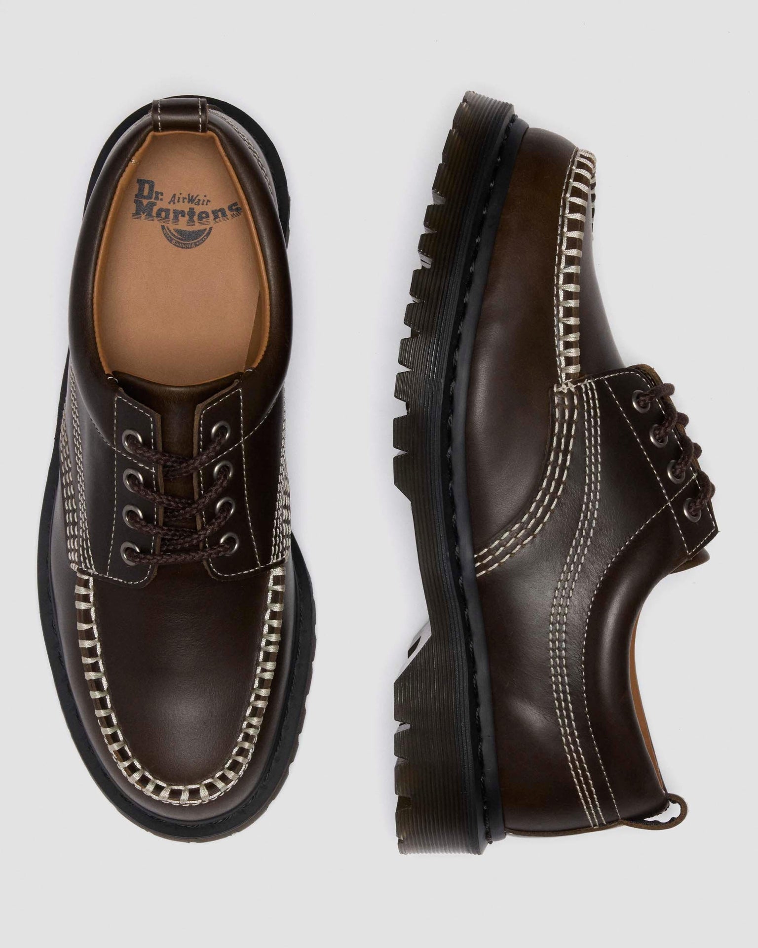 Lowell Orleans Leather Moc Toe Shoes