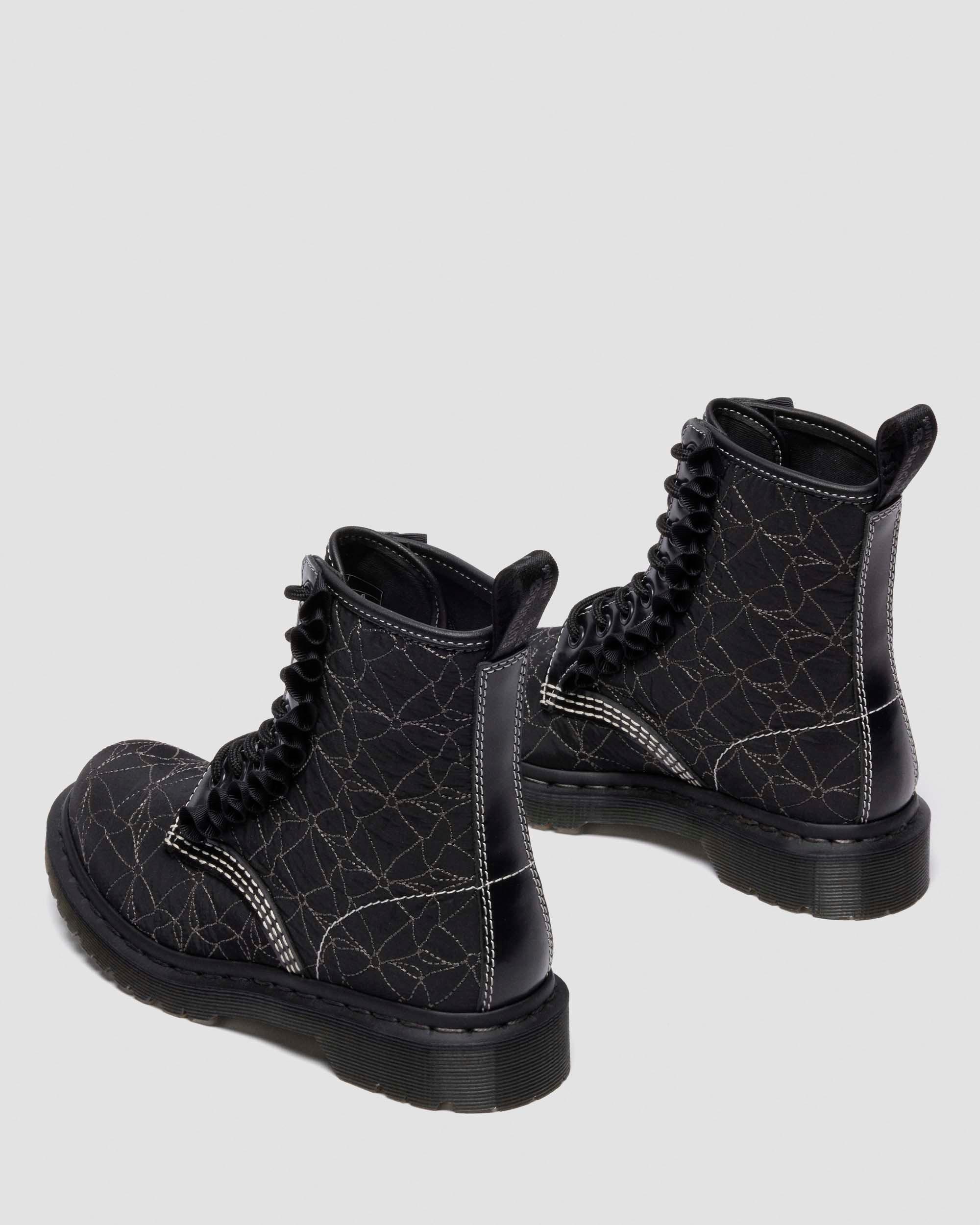 1460 Frill Leather Lace Up Boots