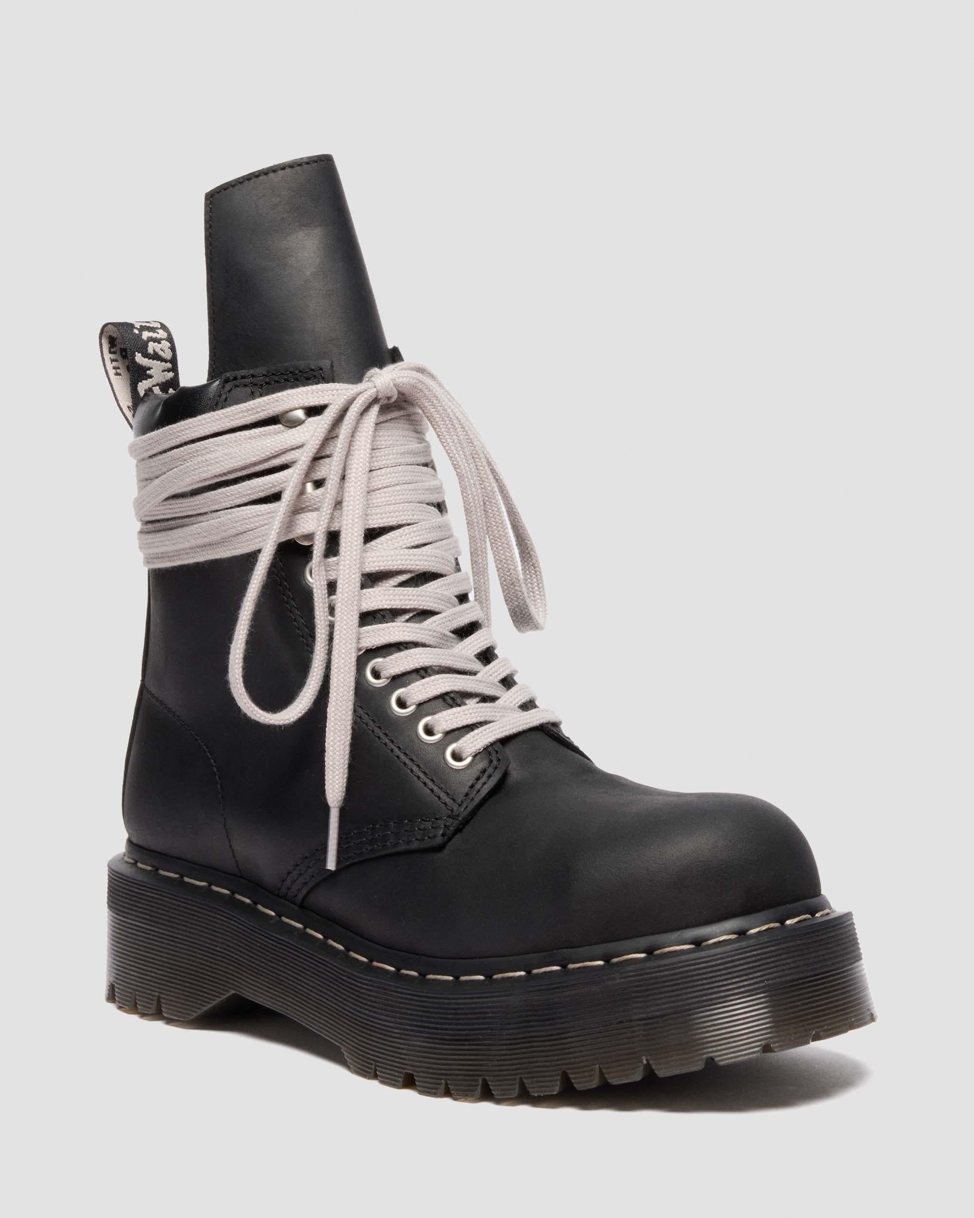Rick Owens Steel Toe Leather Boots
