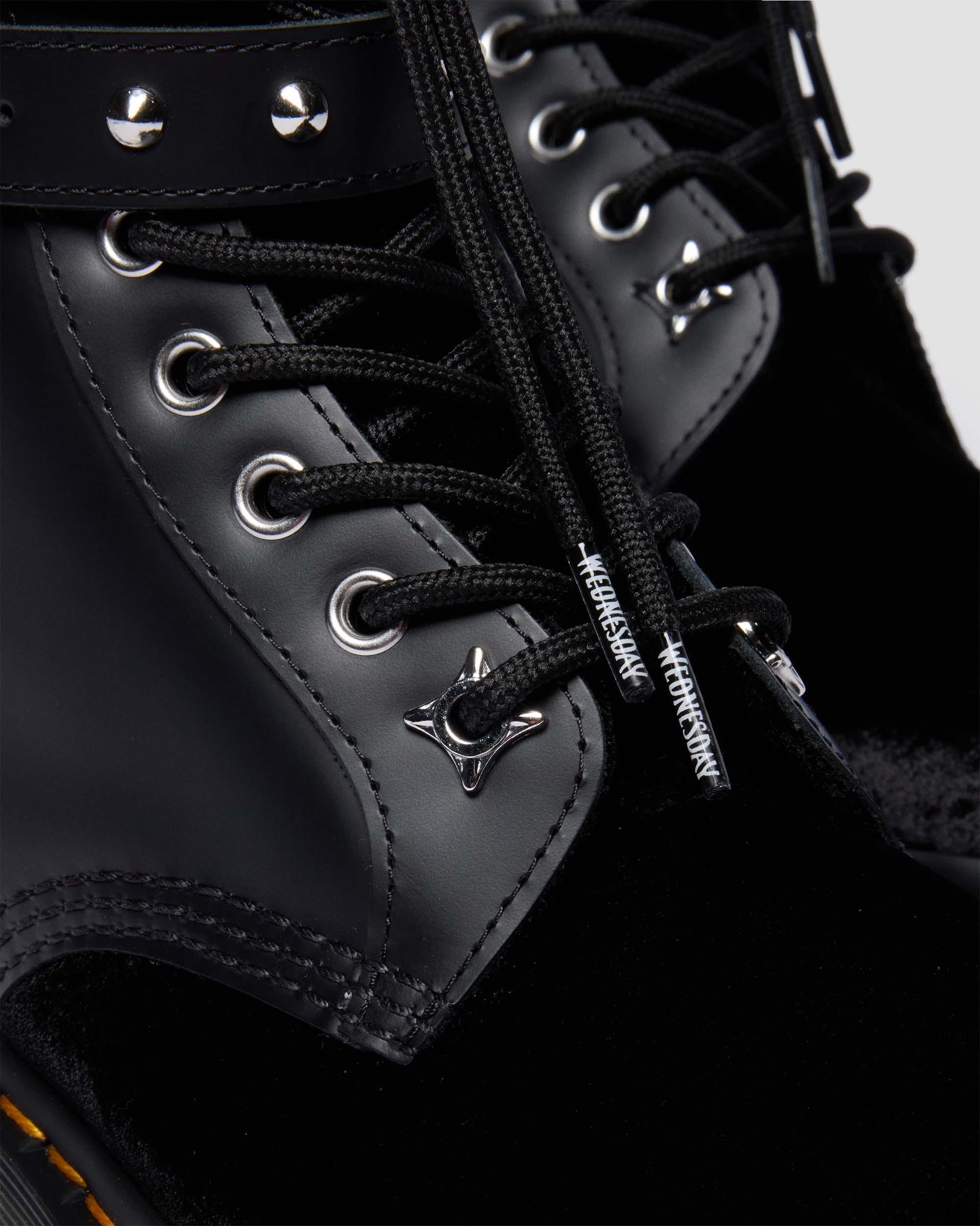 Wednesday 1460 Velvet + Nappa Lux Soft Leather Ankle Boots