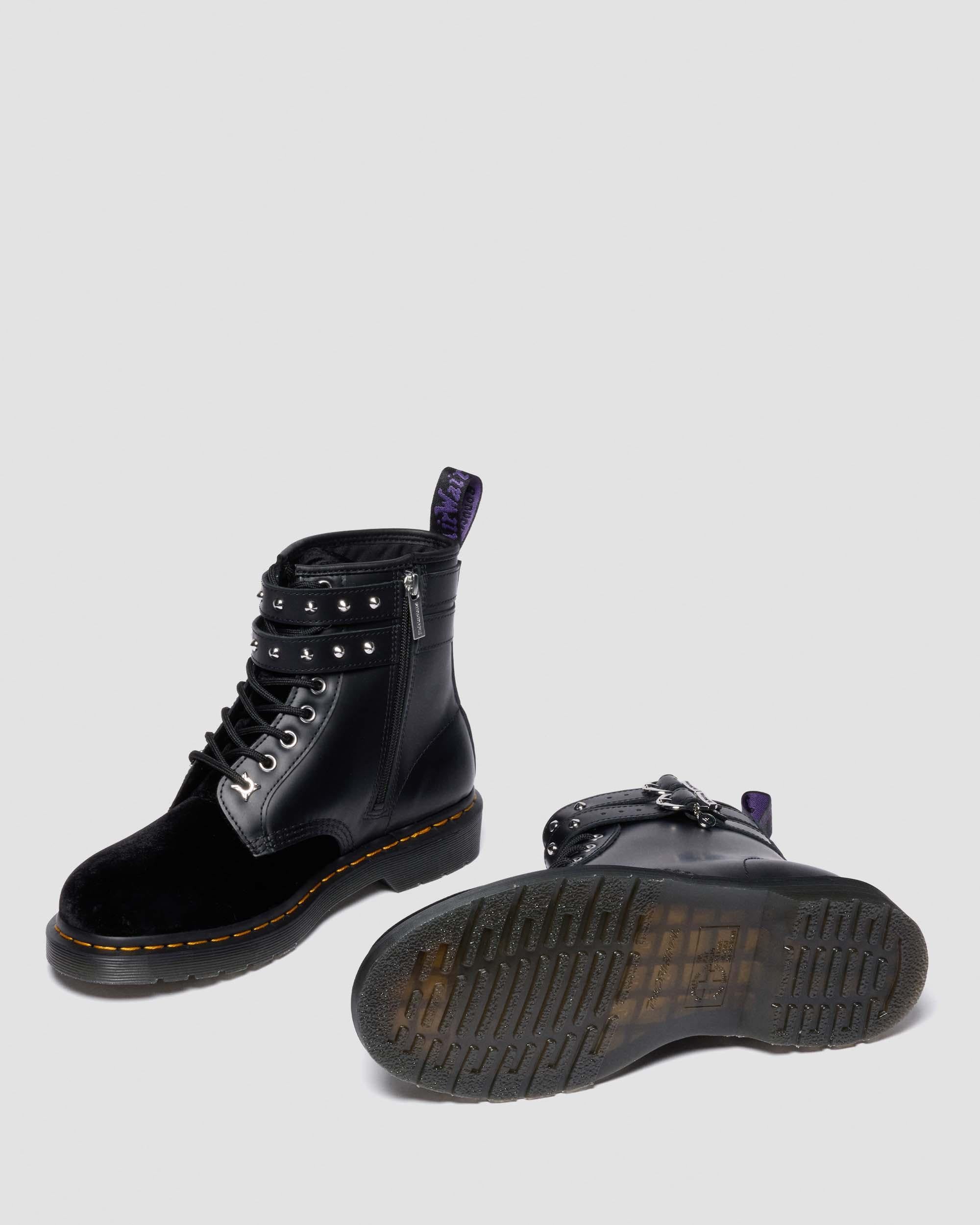 Wednesday 1460 Velvet + Nappa Lux Soft Leather Ankle Boots