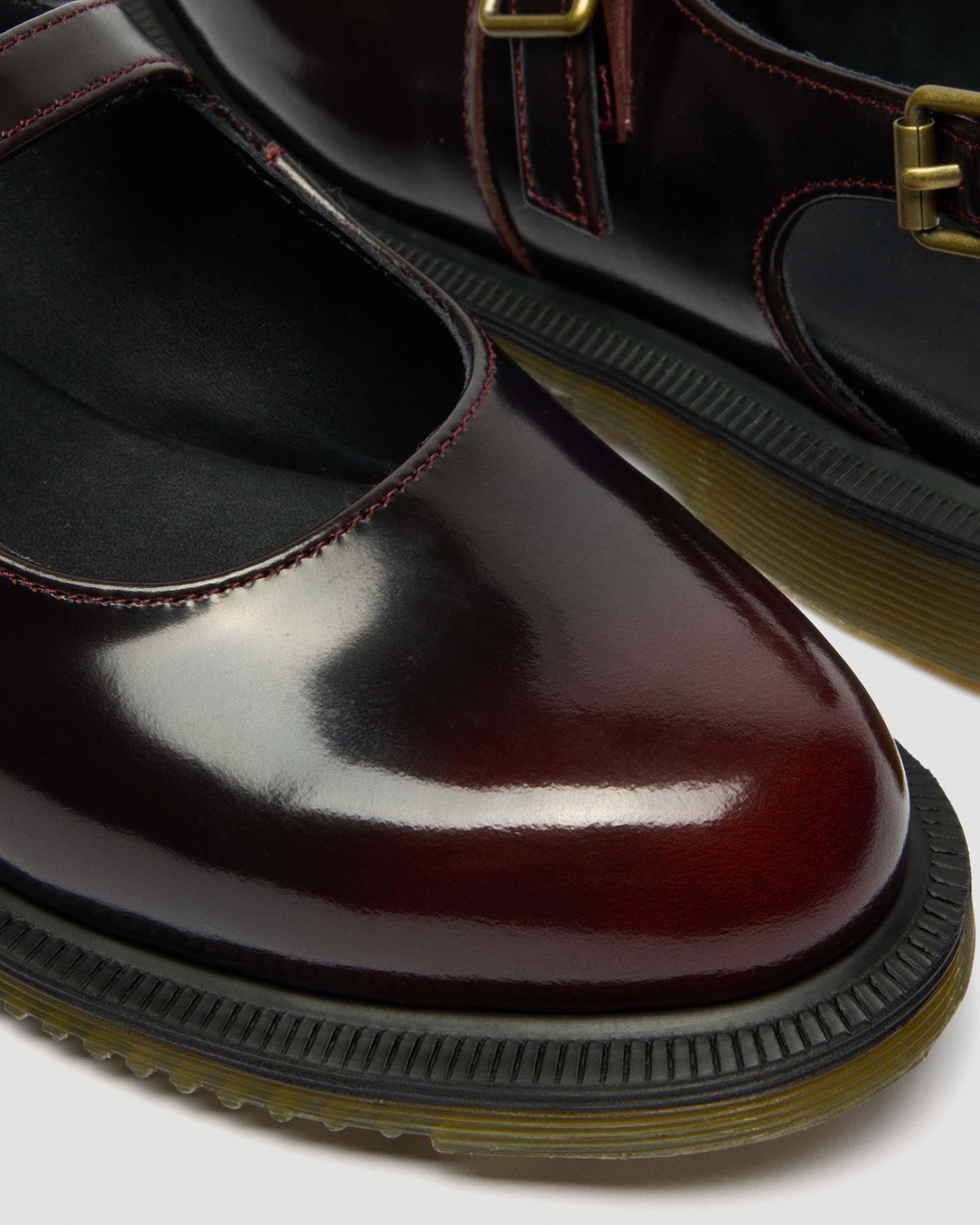 Madaline Mary Jane Rub Off Leather Sling Back Shoes