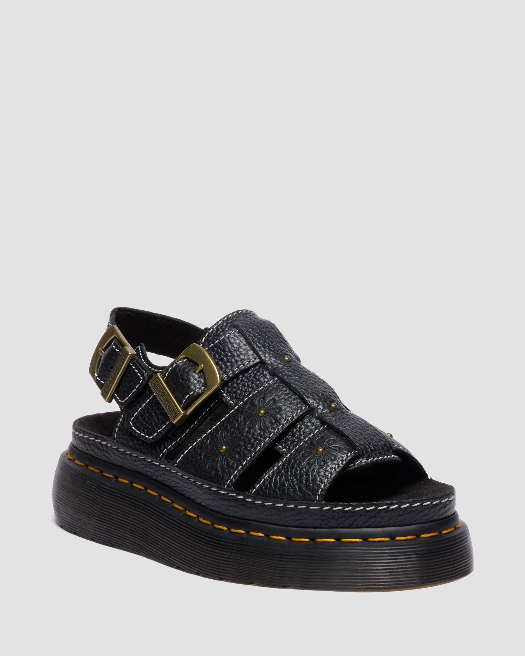 Wrenlie Open Toe Nappa Leather Fisherman Platform Sandals