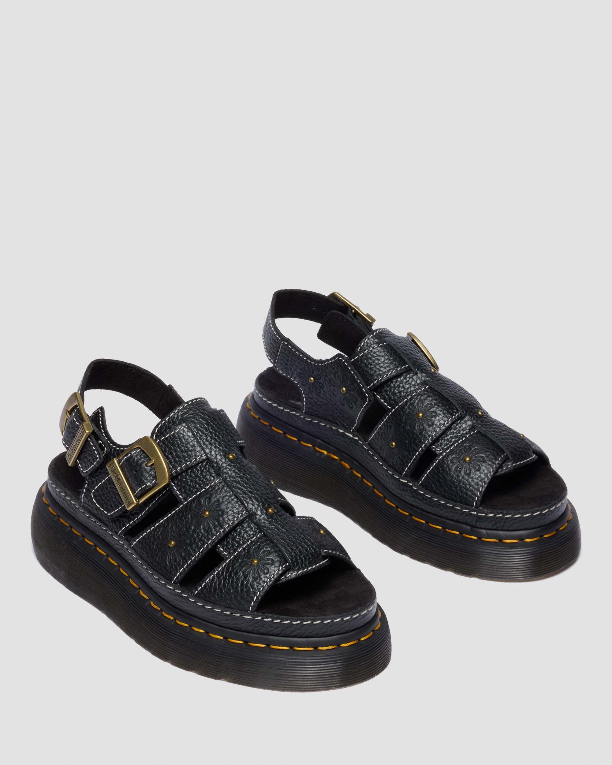 Wrenlie Open Toe Nappa Leather Fisherman Platform Sandals