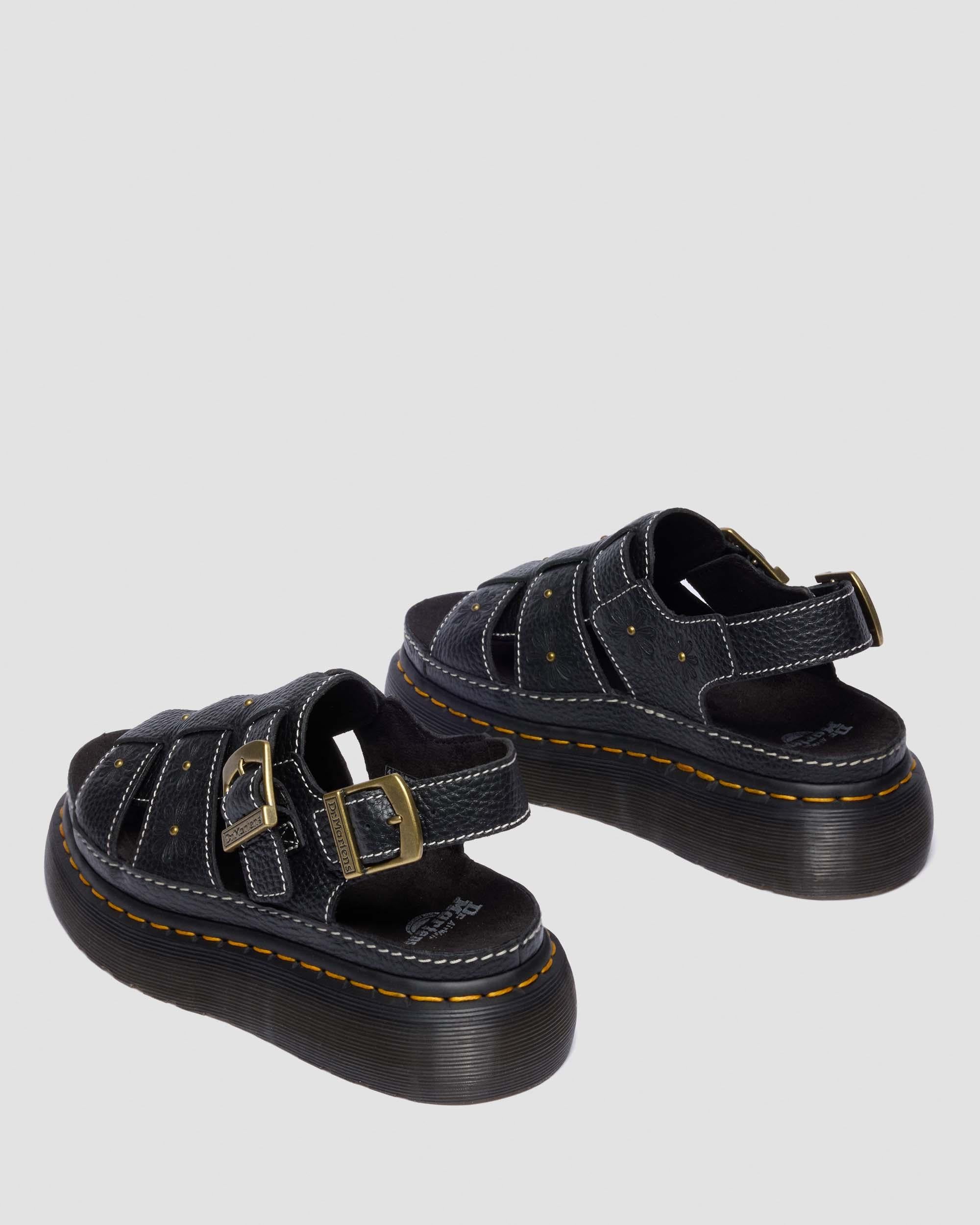 Wrenlie Open Toe Nappa Leather Fisherman Platform Sandals