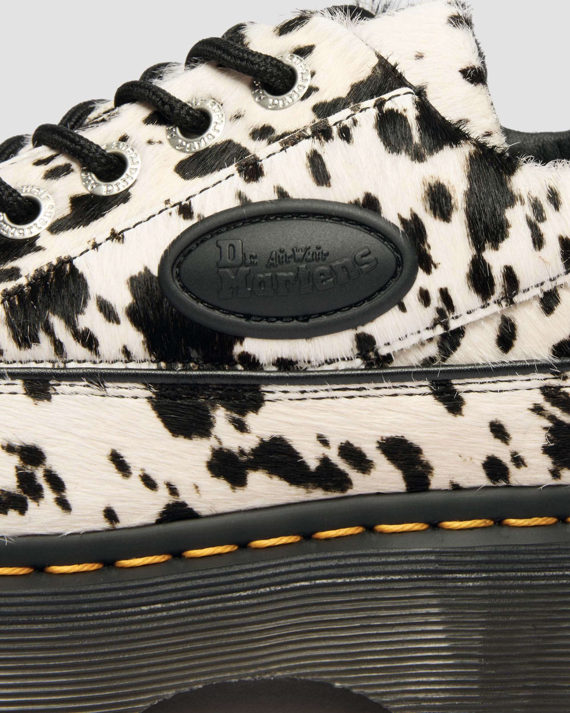 Buzz 5孔斑點狗紋面皮革鞋