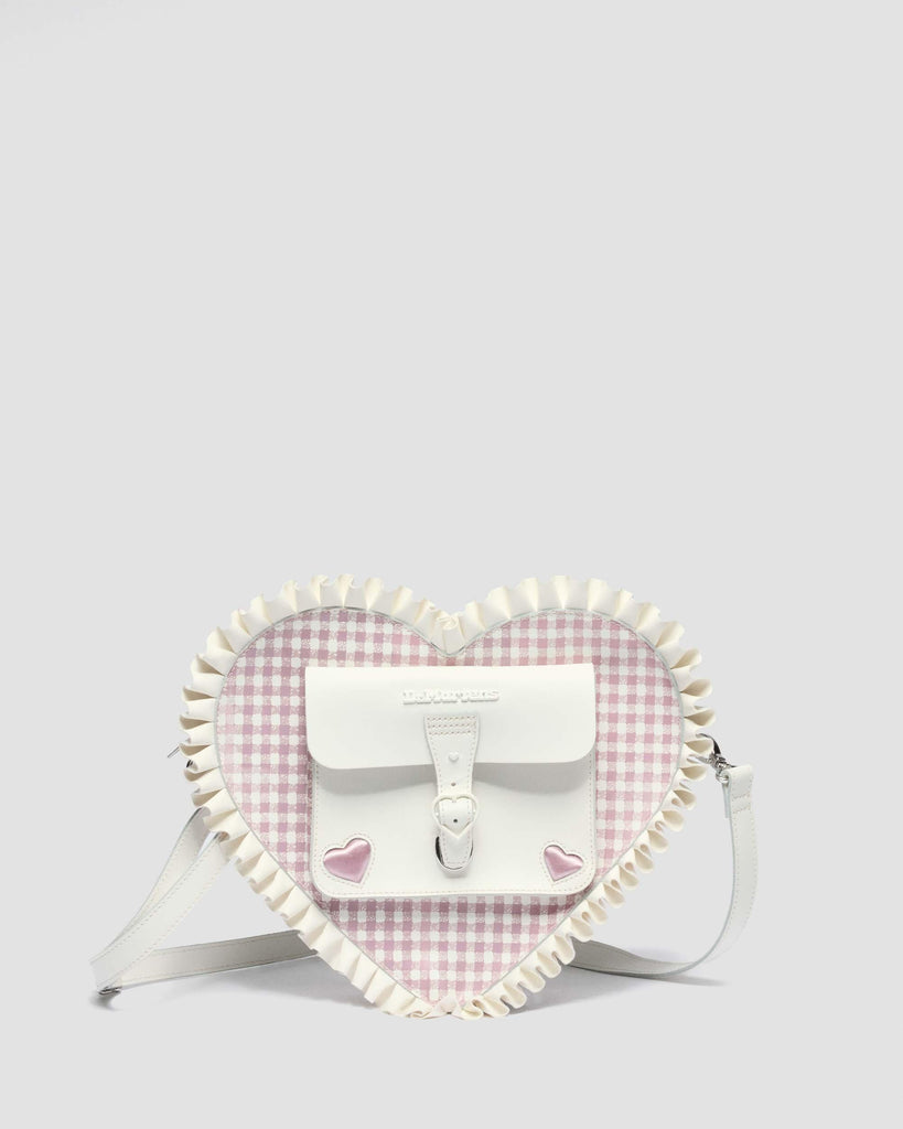 Frilled Gingham Leather Heart Backpack | Dr. Martens Taiwan