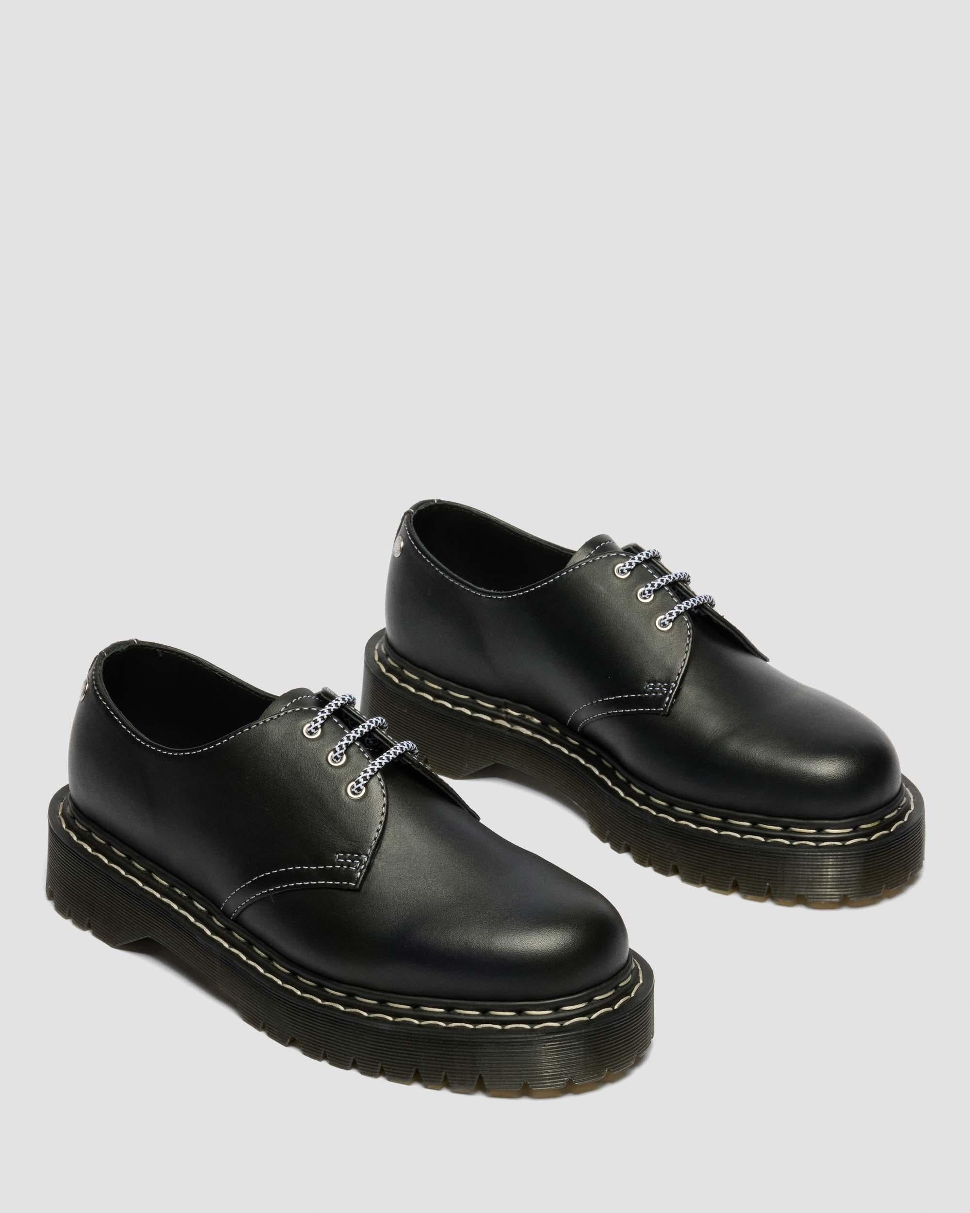 1461 Bex雙針縫線厚底皮革牛津鞋