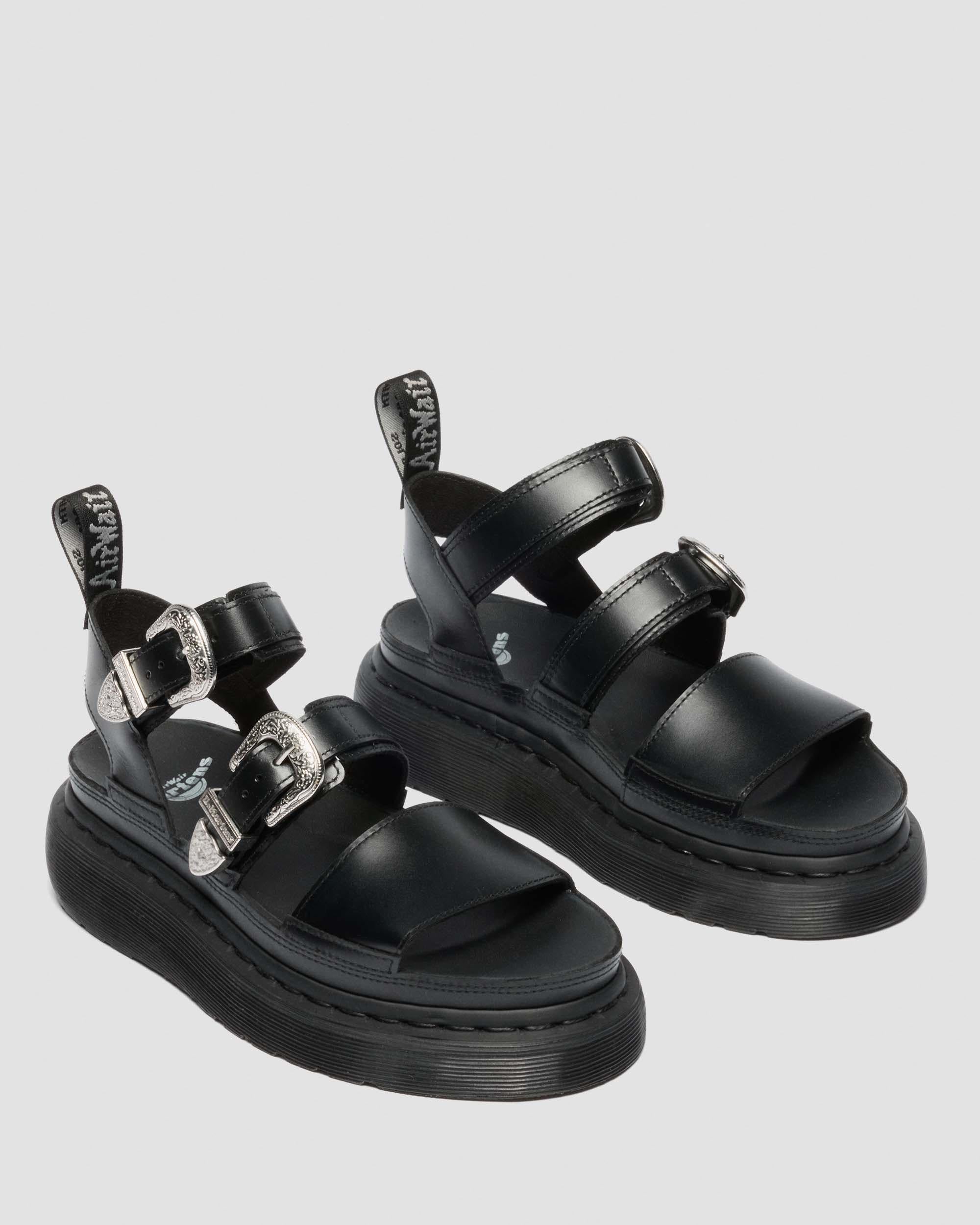 Gryphon Quad Leather Gladitor Platform Sandals