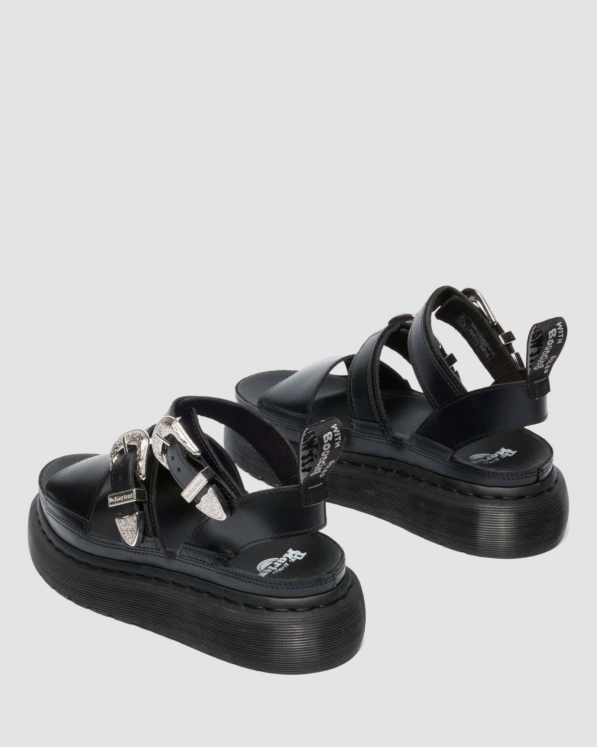 Gryphon Quad Leather Gladitor Platform Sandals