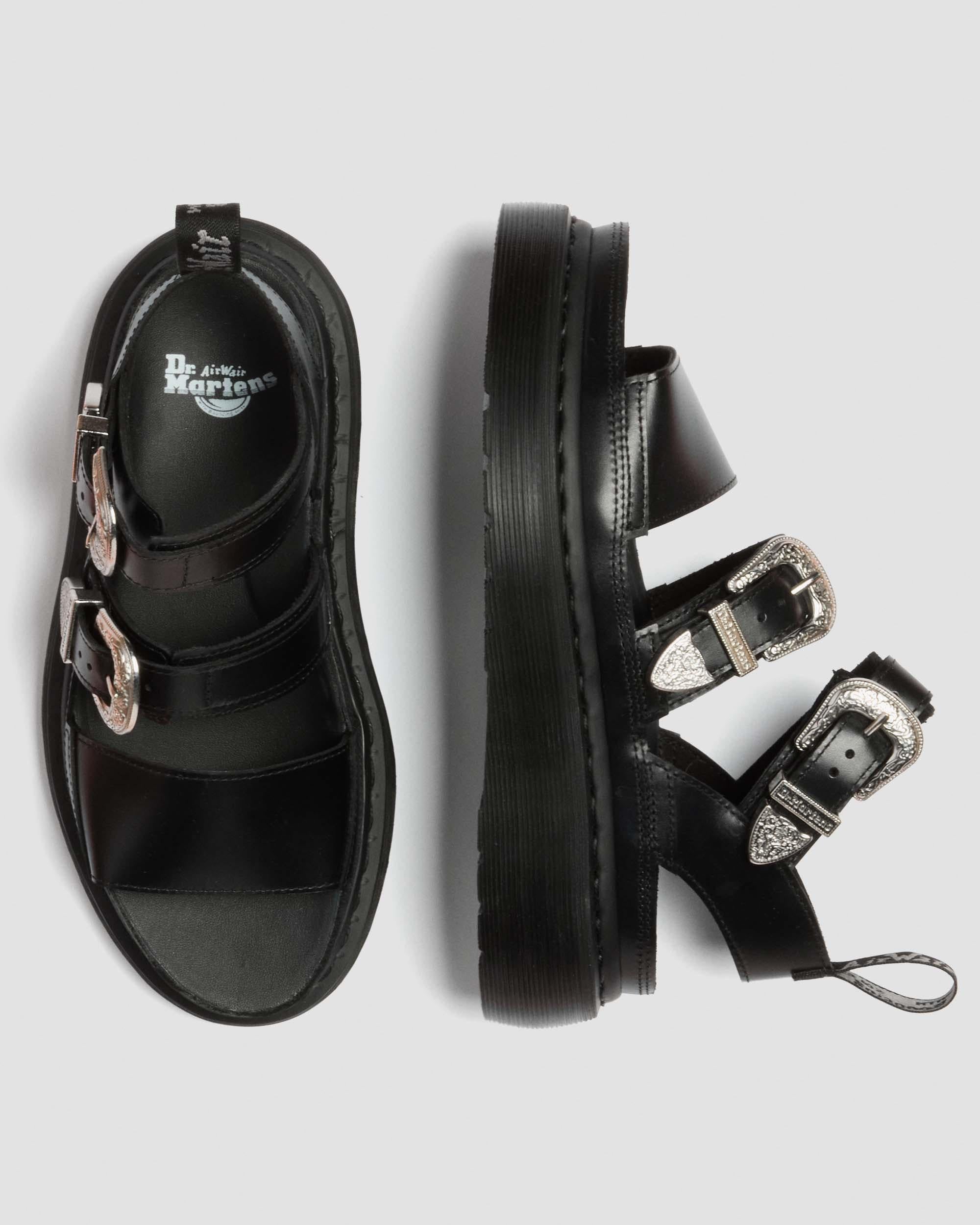 Gryphon Quad Leather Gladitor Platform Sandals