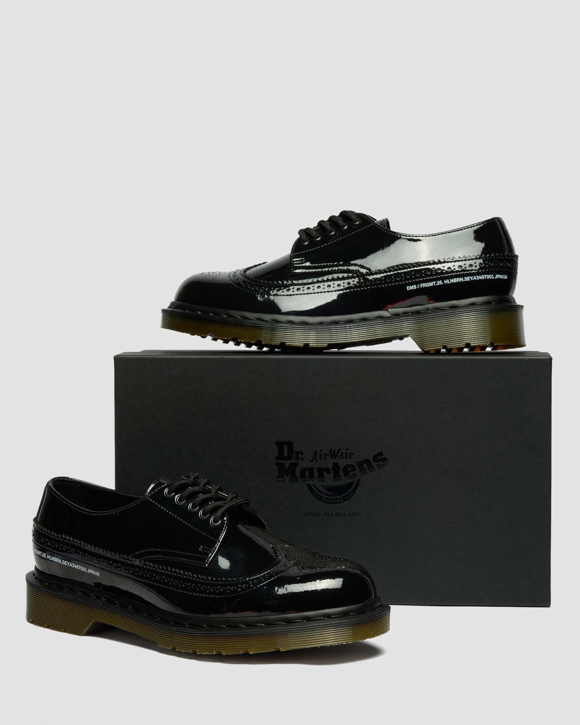 Dr. Martens X Fragment Hollingborn Brogue Patent Leather Oxford Shoes