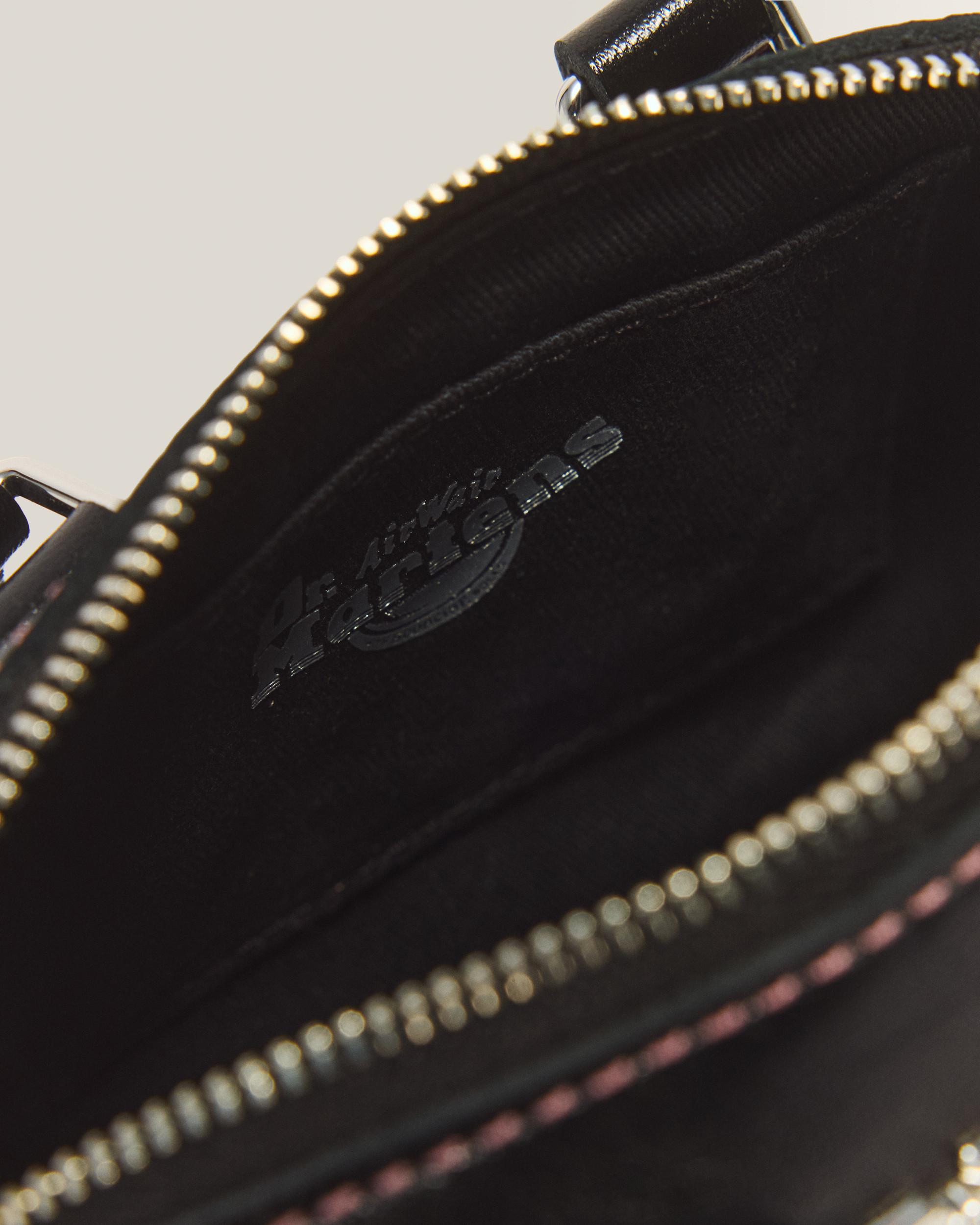 Mini Top Handle Milled Gloss Leather Bag